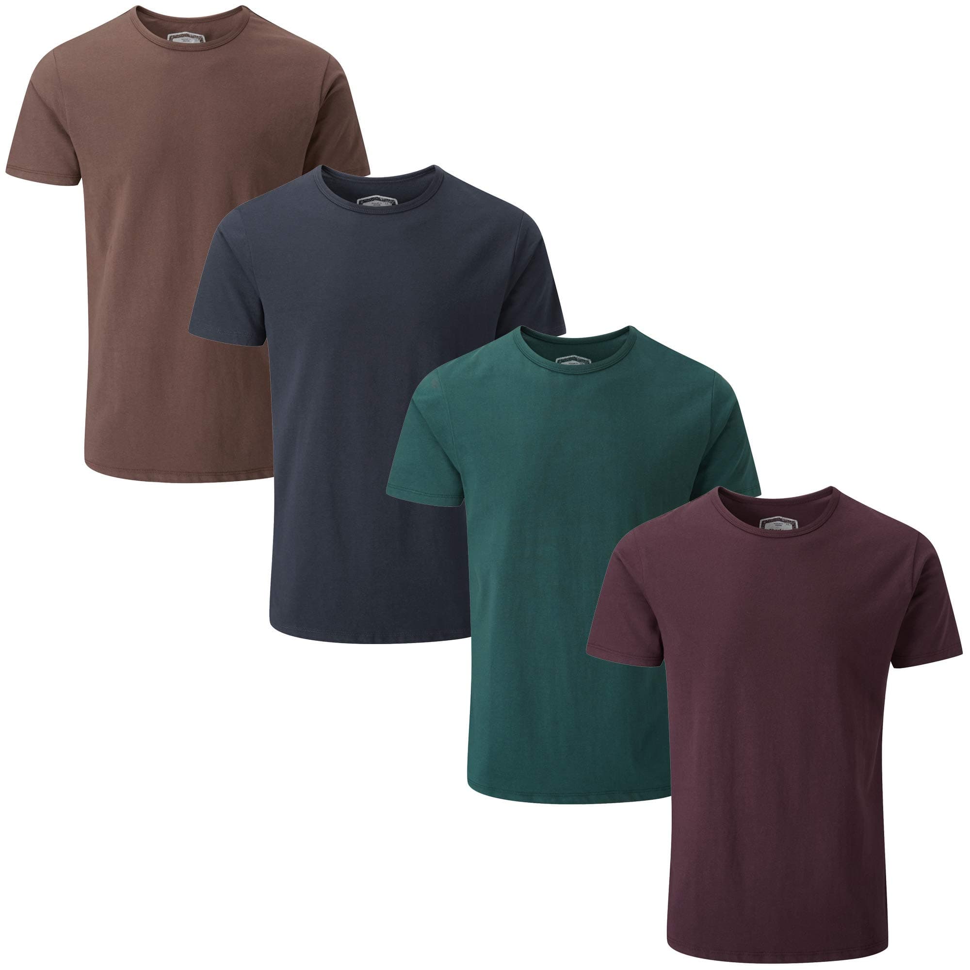 Charles Wilson 4 Pack Men's Comfort Stretch Crew Neck T-Shirt