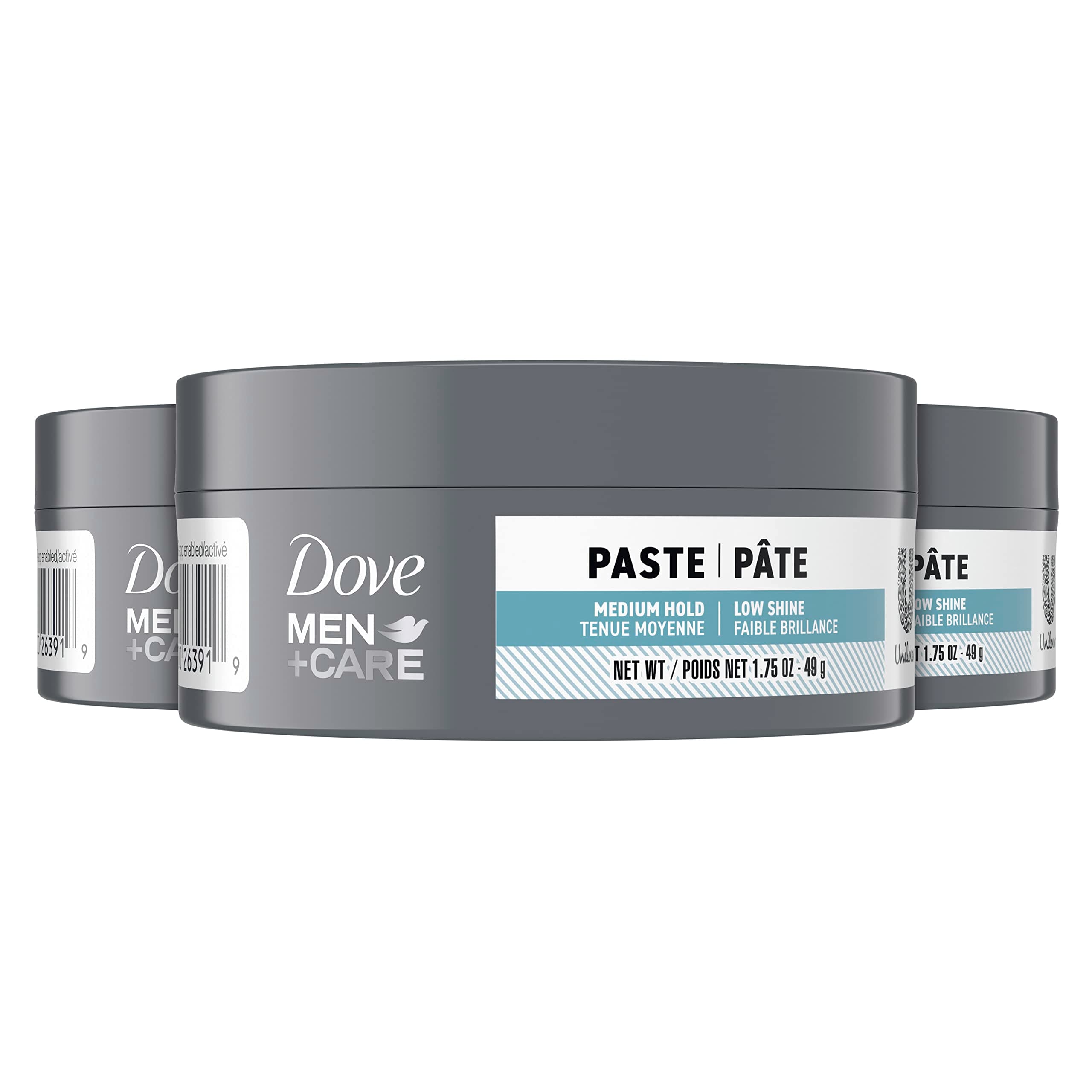 Styling Aid 3 count Sculpting Hair Paste Hair Product for a Medium Hold Hair Styling for a Textured Look With A Matte Finish 1.75 oz
