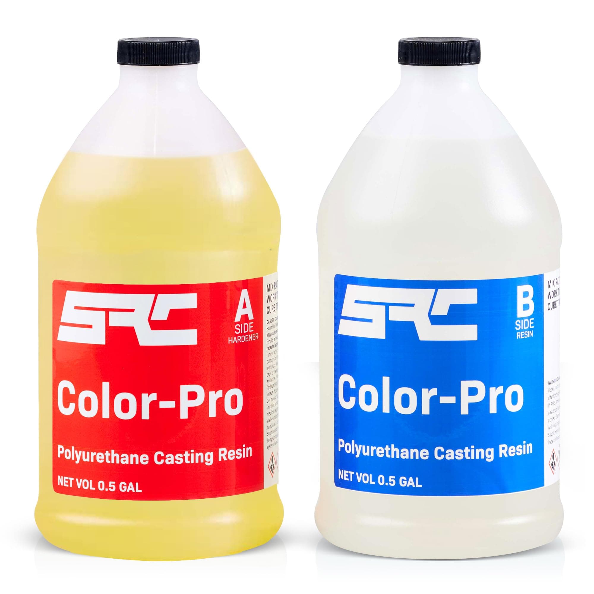 Color-Pro 1 Gal (0.5-Gal Part A + 0.5-Gal Part B) Silicone Polyurethane Casting Resin Kit, Arts, Crafts, Figurines, Prototypes, Models, Semi-Clear, High Strength, Low Odor, Easy Pour