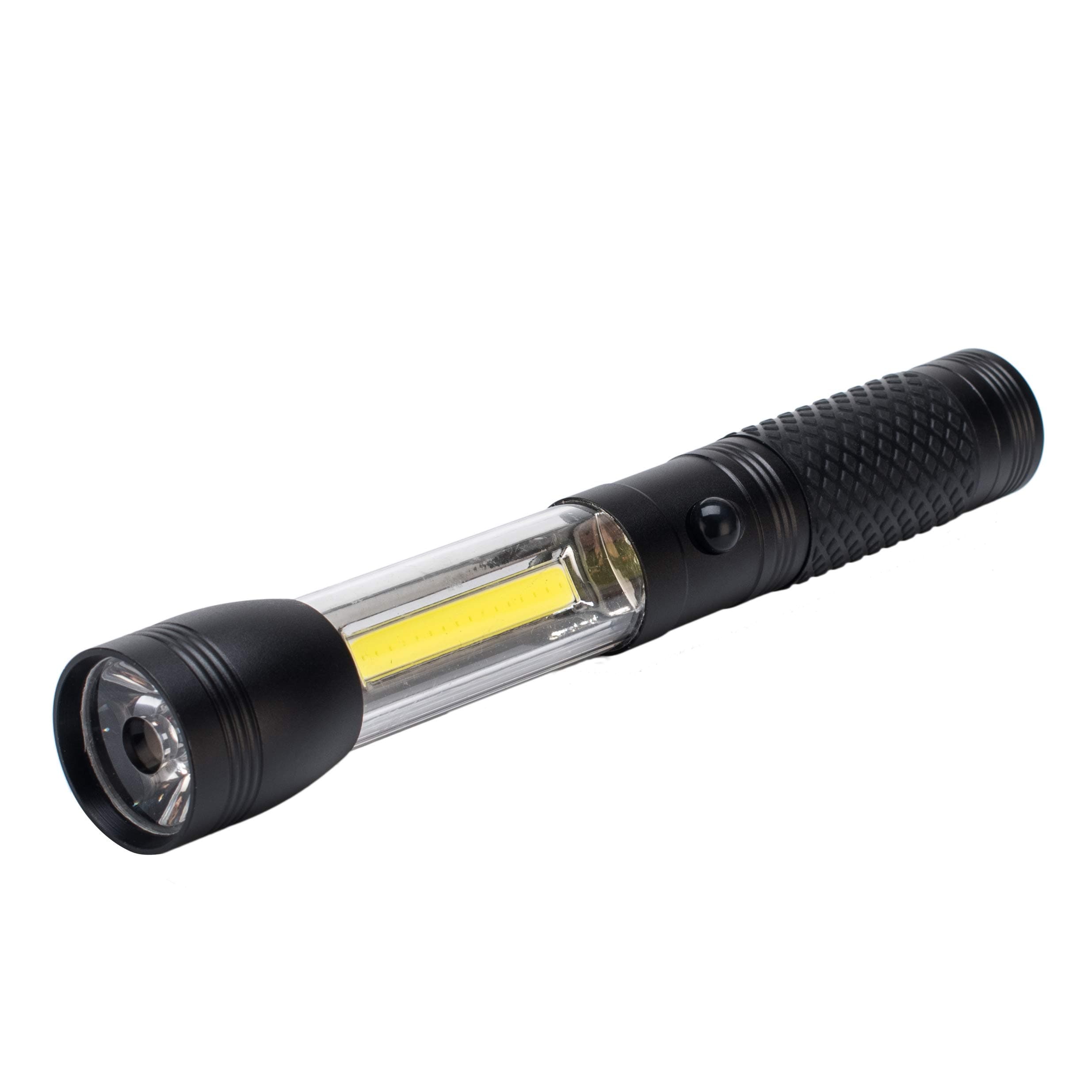 E3L 3W COB + 3W LED Dual Light Source 2-in-1 Emergency Flashlight, Magnetic Base Torches LED Flashlight, Outdoor Lantern