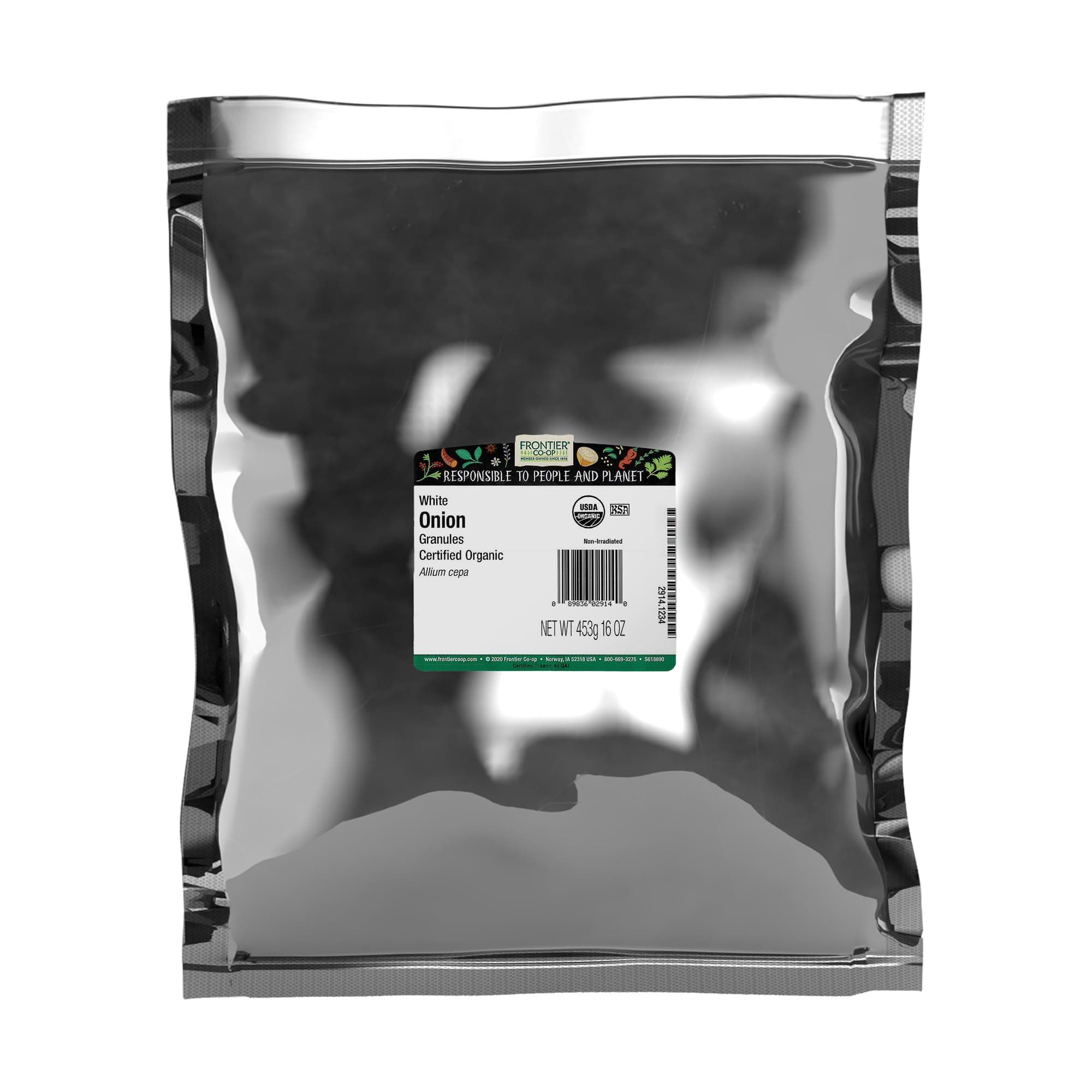 Organic White Onion Granules, Granulated Onion Powder, Wholesale Restaurant Supply, Kosher | 16 Ounce (Pack of 1)