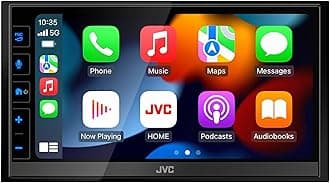 JVC KW-M780BT Apple CarPlay Android Auto Digital Media Player, Double Din, 6.8 Inch LCD Touchscreen, AM/FM, Bluetooth, MP3 Player, USB Port, iDatalink Maestro, SiriusXM, Class D Amp, Car Radio