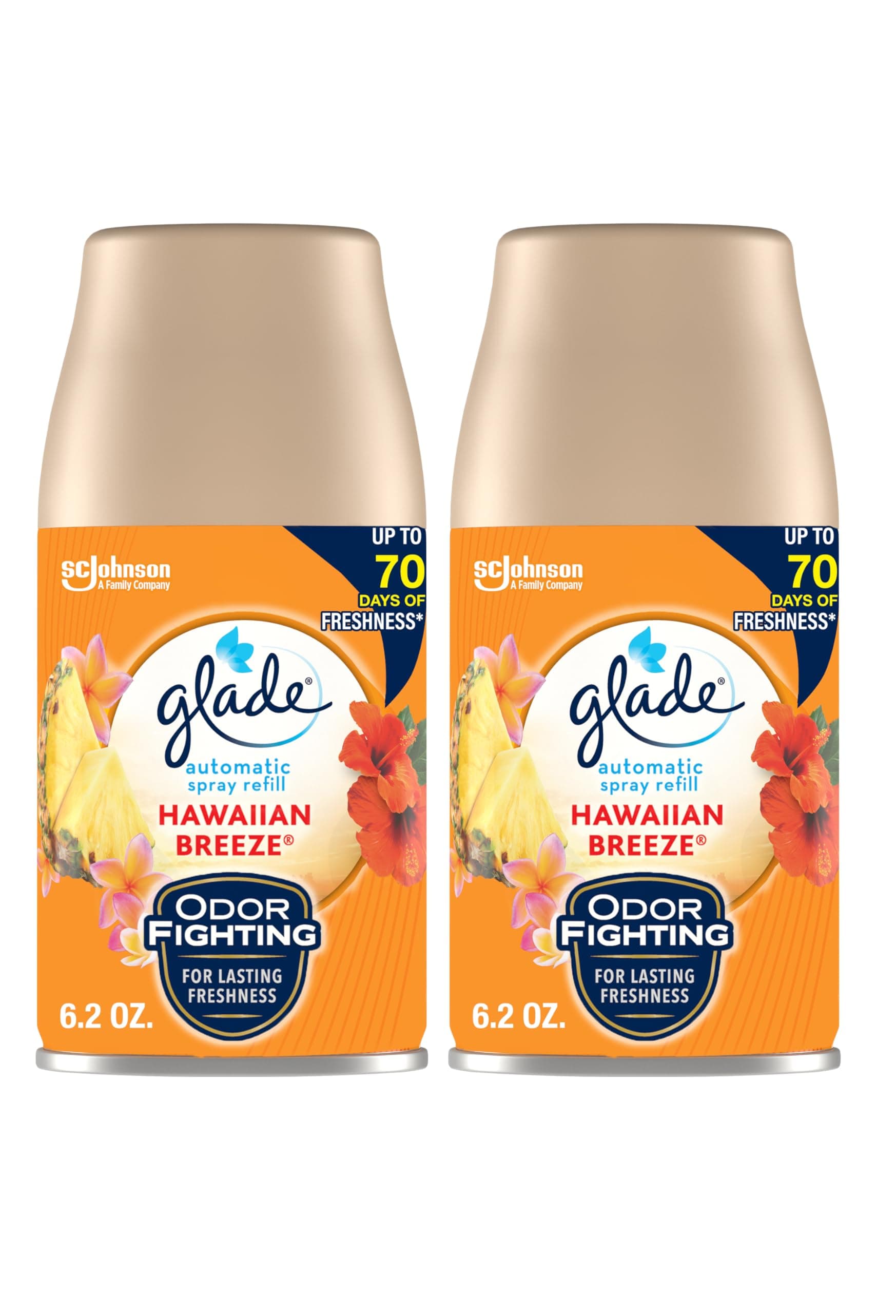Glade Automatic Spray Air Freshener, Hawaiian Breeze, 2count, 12.4 Ounce