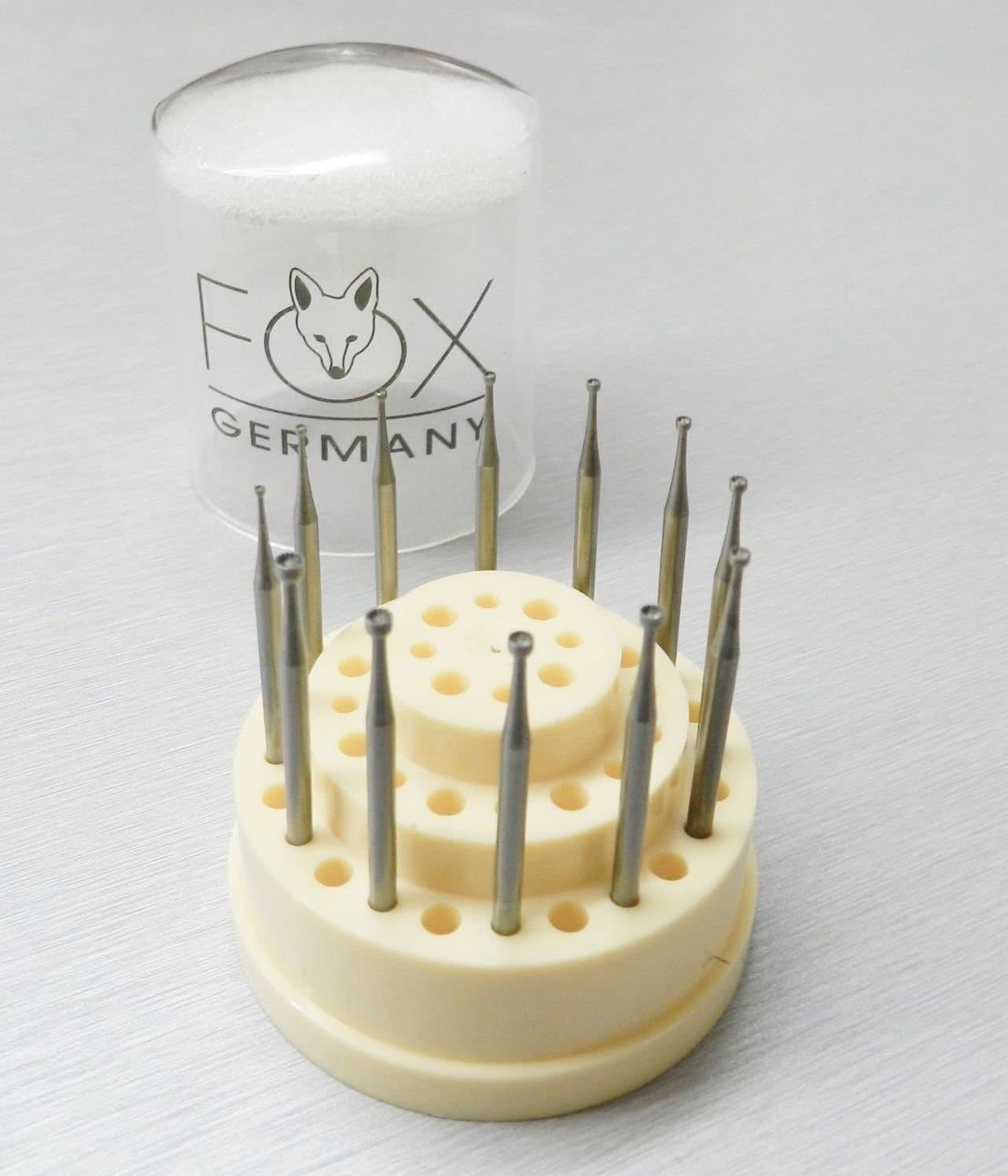 Fox Burs Cup Bur Fig 77b Concave Cutter Fraises Assortment Set of 12