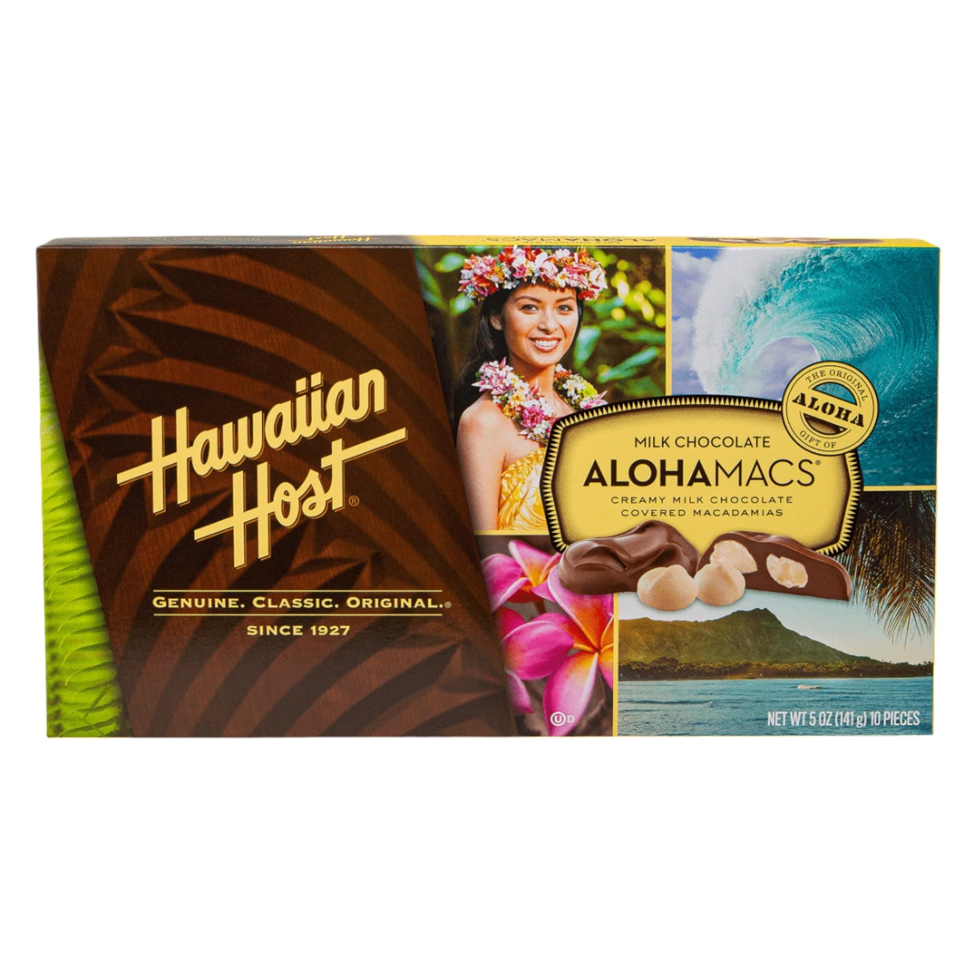Hawaiian Host Aloha Macs Milk Chocolate Macadamia Nuts (6 Ounce Box, 12 Count) (1 Box)