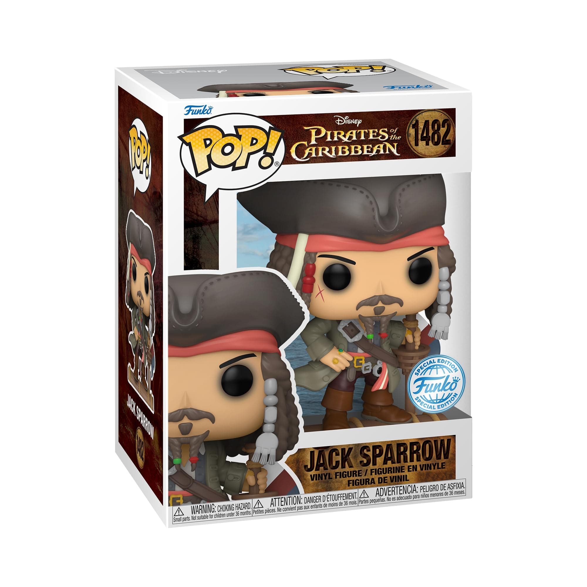 Pop! Movies: PotC - Captain Jack Sparrow Sparrow - (opening) - Pirates Of the Caribbean - Collectable Vinyl Figure - Gift Idea - Official Merchandise - Toys for Kids & Adults - Movies Fans