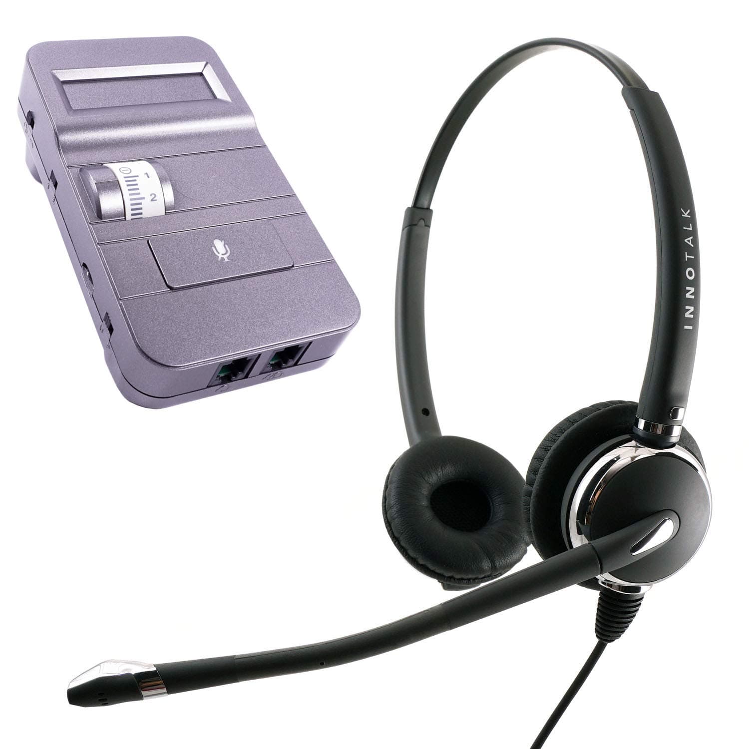 Phone Headset Compatible with Avaya Cisco Lucent ATT T7316, T7316e, MLS-12 - Luxury Professional Noise Cancelling Binaural Headset with Digital Headset Amplifier