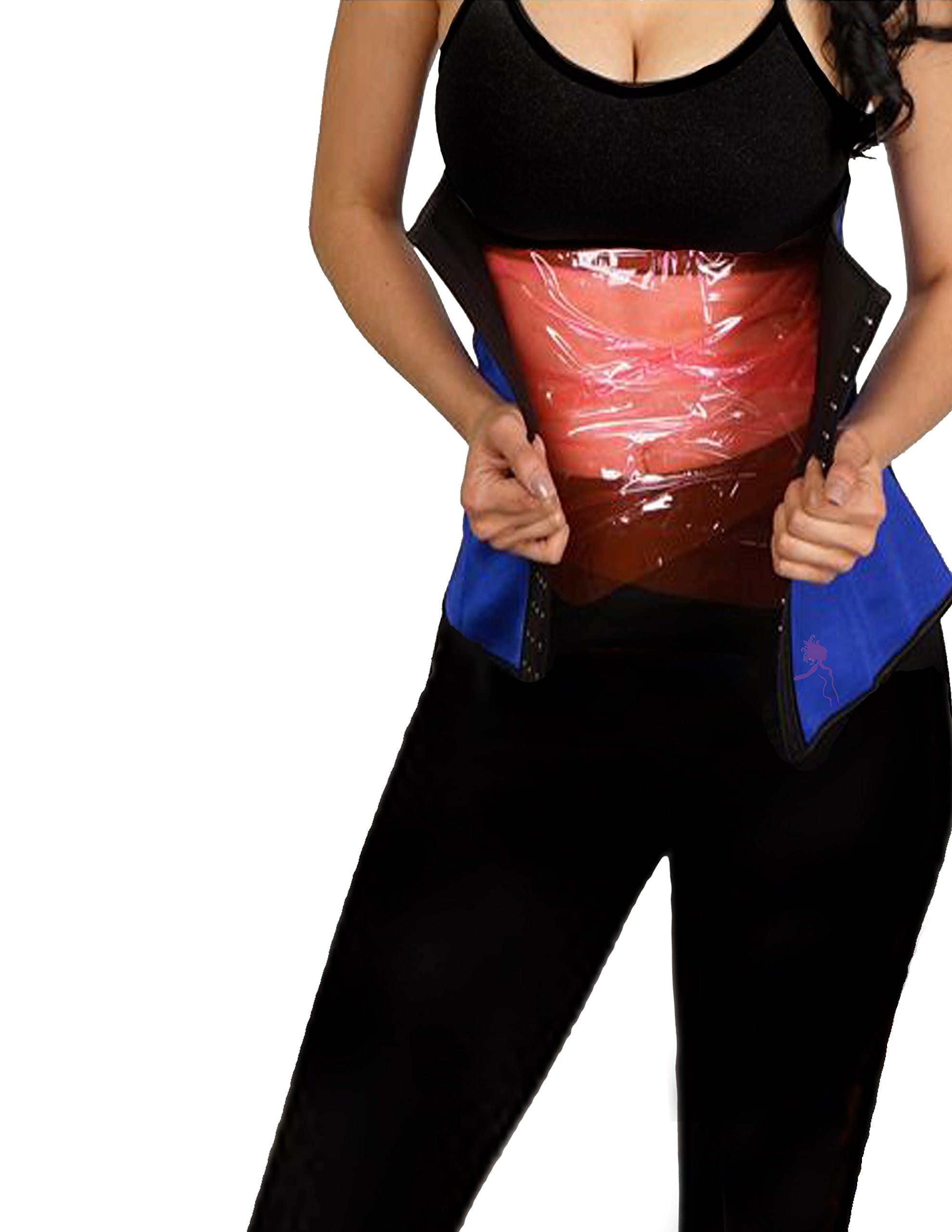 KUVIO Women's Sauna Slimming Wrap Burn Cellulite Fat Belt Waist Wrap Trainer