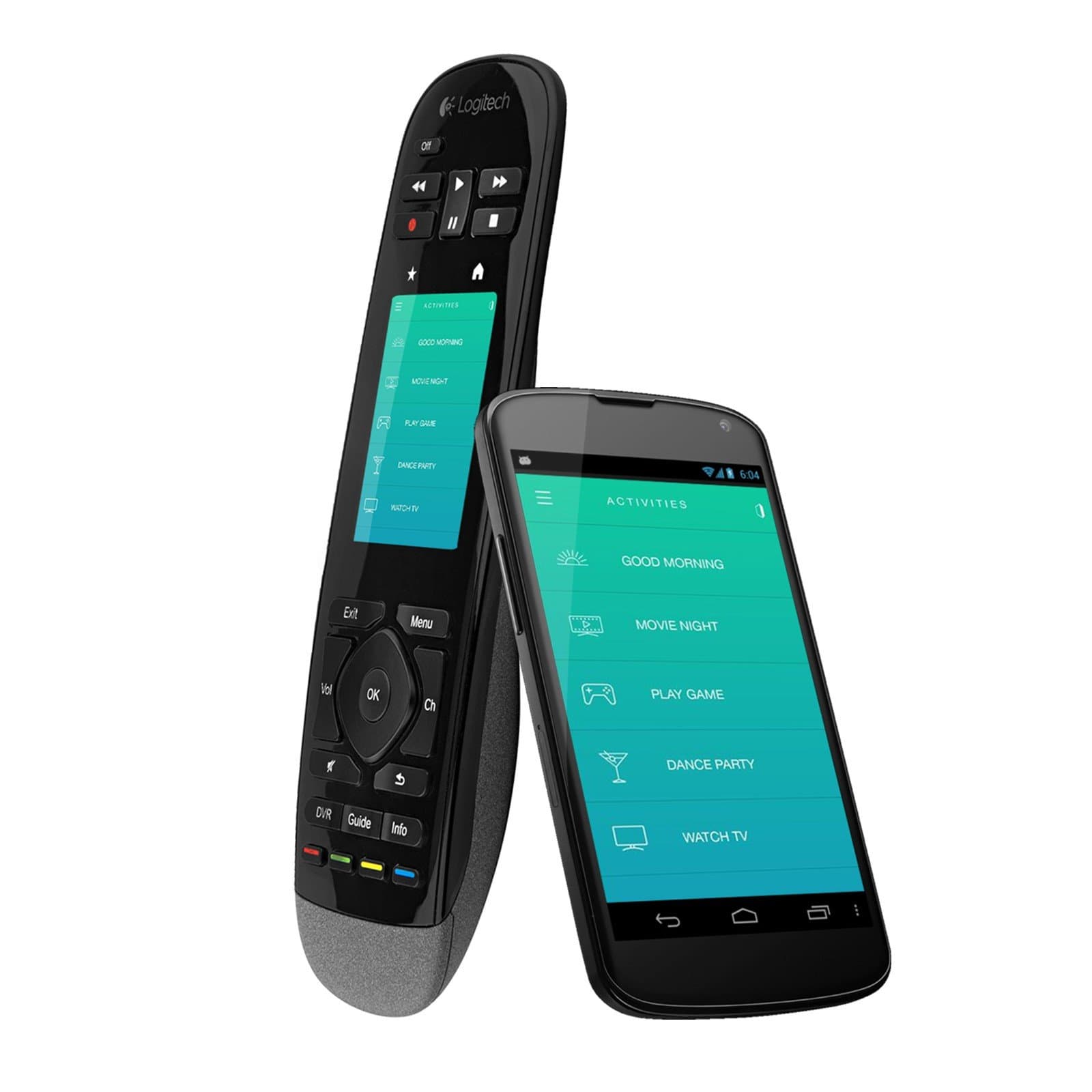 Logitech Harmony Touch Universal Remote with Color Touchscreen - Black 915-000198 (Renewed)