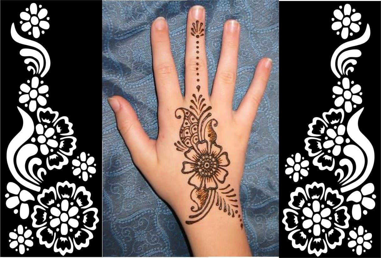 New Pop Stickers Tattoo Body Art Mehndi Stencils Template Decal