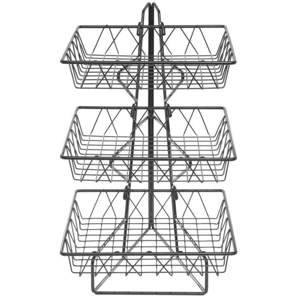 Cal-Mil 1293-3 Wire Merchandisers, 12" Width x 19" Diameter x 20" Height, Black