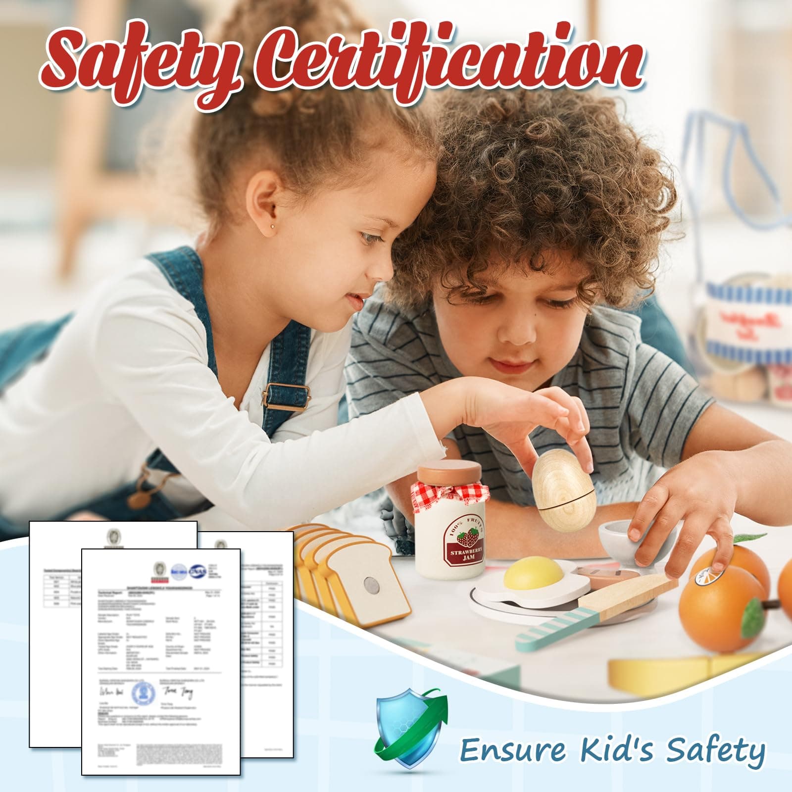 Lehoo Castle Children's Wooden Breakfast Set