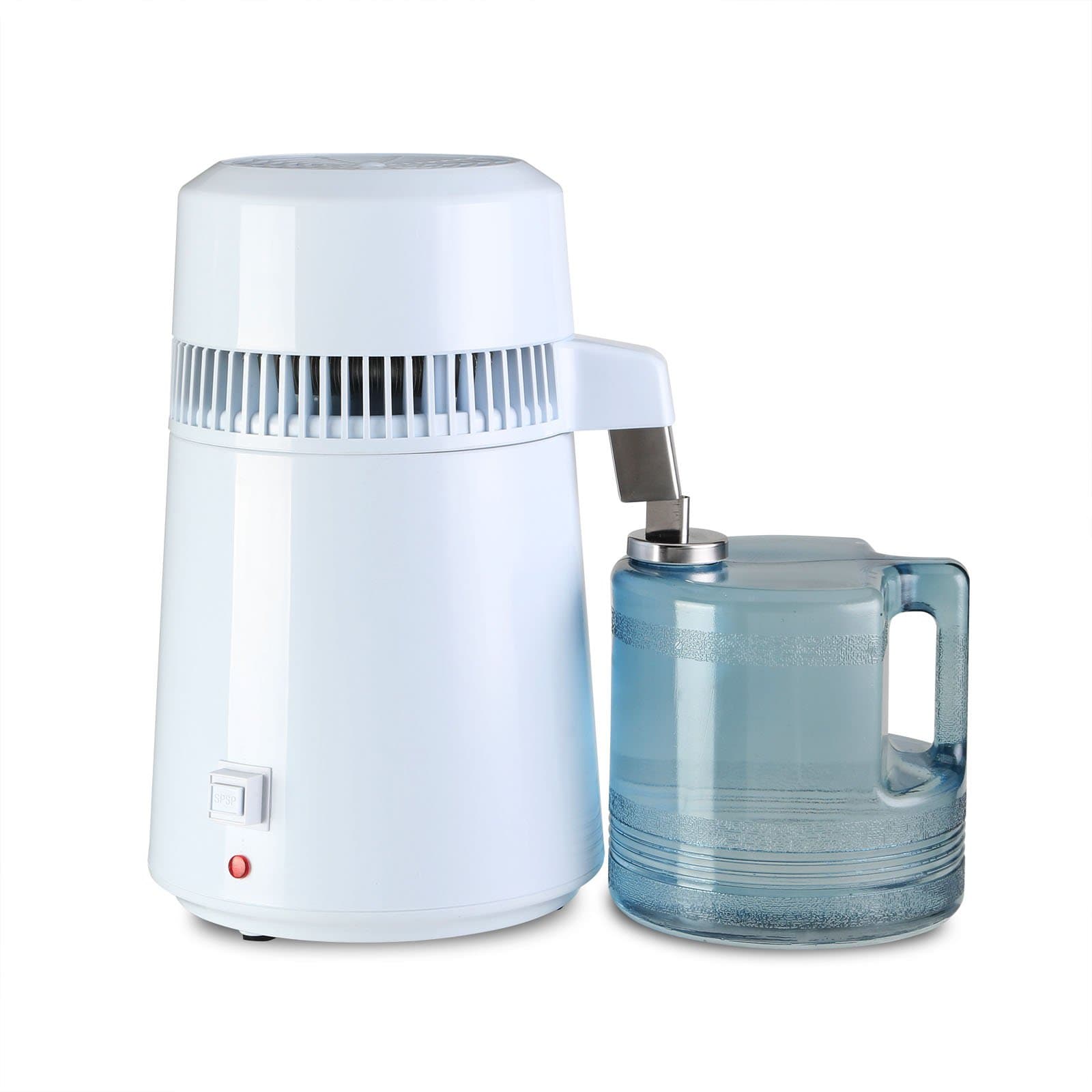 Water Distiller Water Distillation Purifier Pure Water Purifier Filters 4L All Stainless Steel Internal Water Bottle Effective Purifier (Stainless Steel) by SteamSun