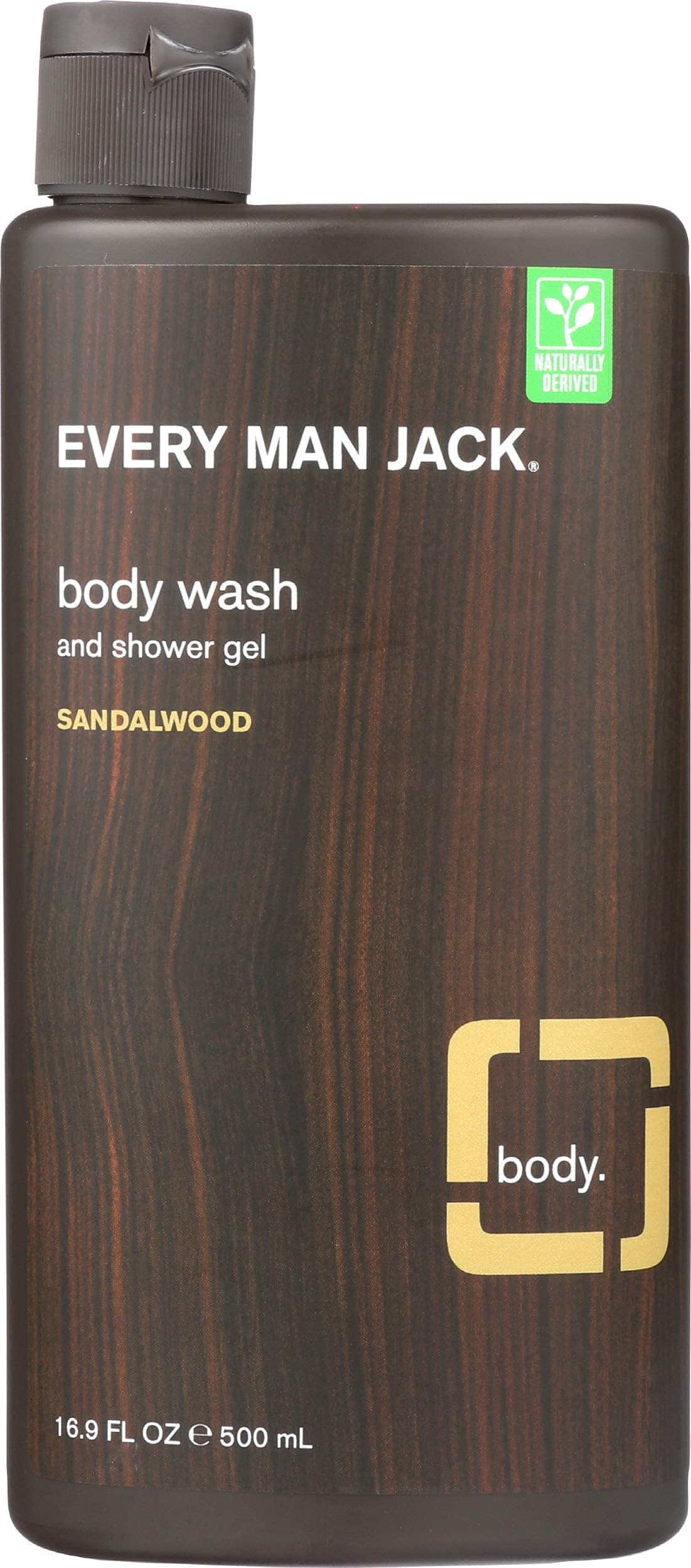 Every Man Jack Body Wash - Sandalwood 16.9 FL Oz, 500 ml