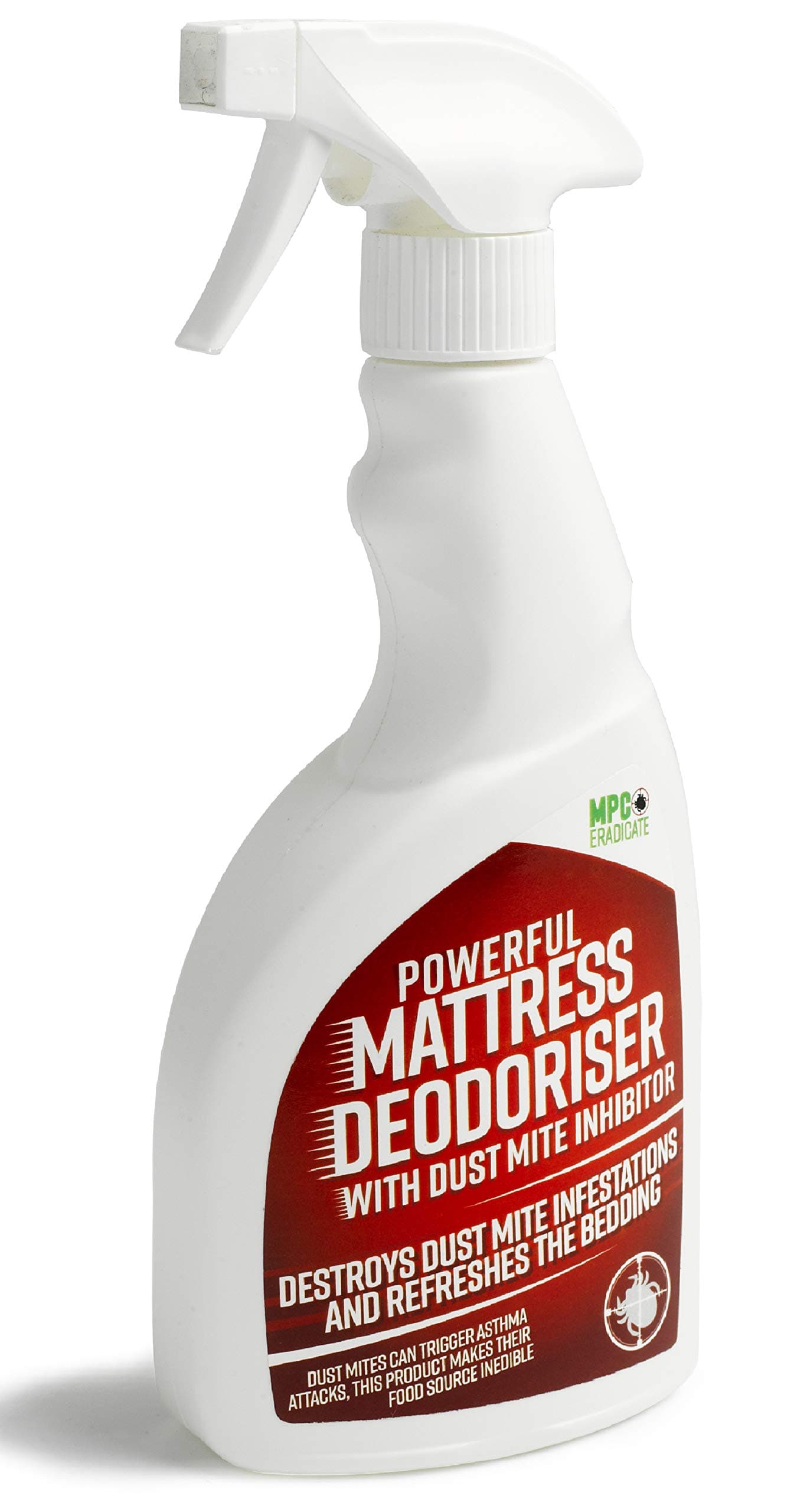 MPC ERADICATE Powerful Mattress Deodoriser Bed Cleaner Freshner Dust Mite
