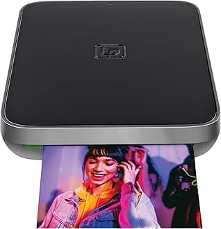 Lifeprint 3x4.5 Portable Photo AND Video Printer for iPhone and Android. Make Your Photos Come To Life w/Augmented Reality - Black