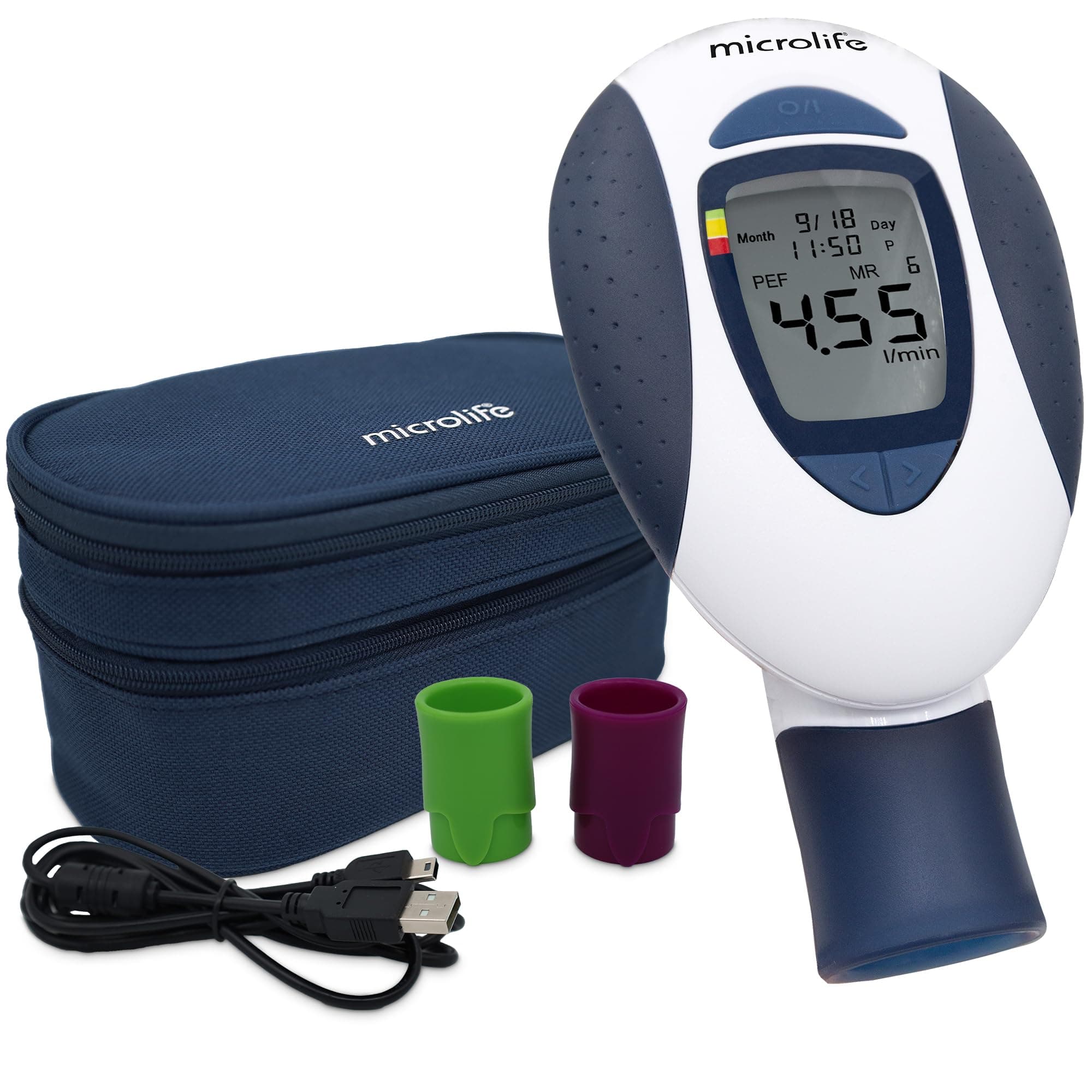 Microlife Pf-100 Microlife Peak Flow & Asthma Meter - Breath Flow Pef and Fev1 Measurement