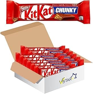 VSTAR All Chocolate Bars Collection (Kit Kat Chunky Milk Bar 40g, Half Box), 1.0 count
