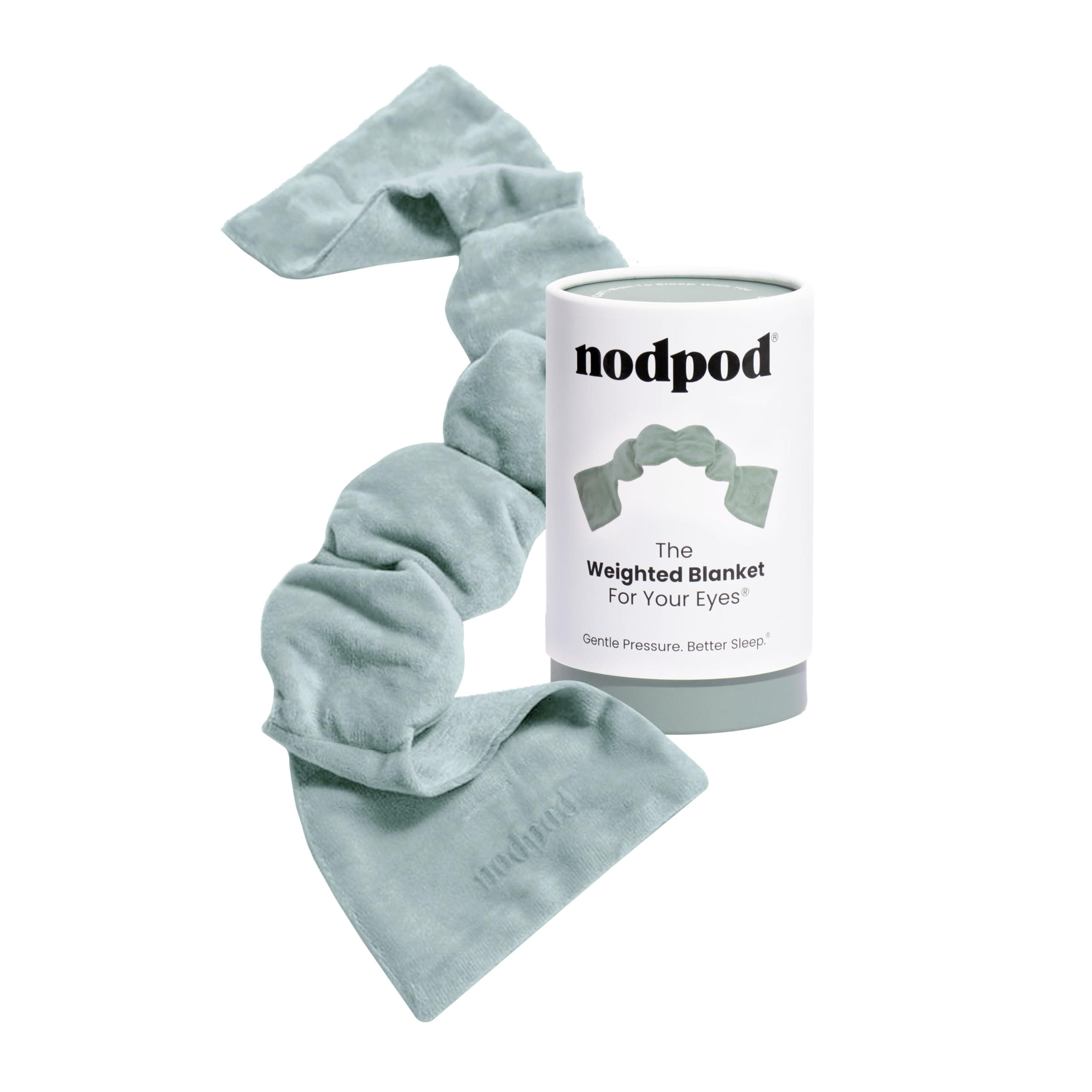 Nodpod Gentle Pressure Sleep Mask | Patented Light Blocking Design for Sleeping, Traveling & Relaxation - Sage