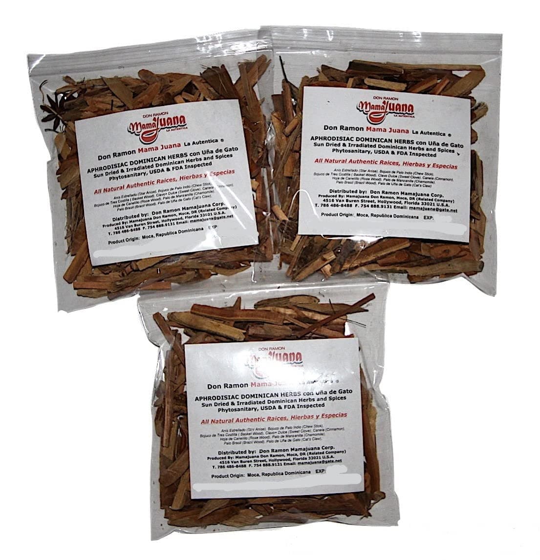 Don Ramon Mamajuana Aphrodisiac ORIGINAL Dominican Style w/Uña de Gato/Cat's Claw fills (1) 1/2 Gallon Jug or (3) 500 Bottles 3 Recipes included Shipped Priority Air Recycle Your Own Bottles & Save