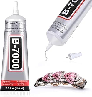 MultiFct B7000 (110ML) Multipurpose Bonding for Mobile Phones, Jewelry, Crafts, Fabric, Glass, Metal, Stone, Screen Repair | Strong Adhesive for DIY Projects (B-7000 Glue, 110ML)