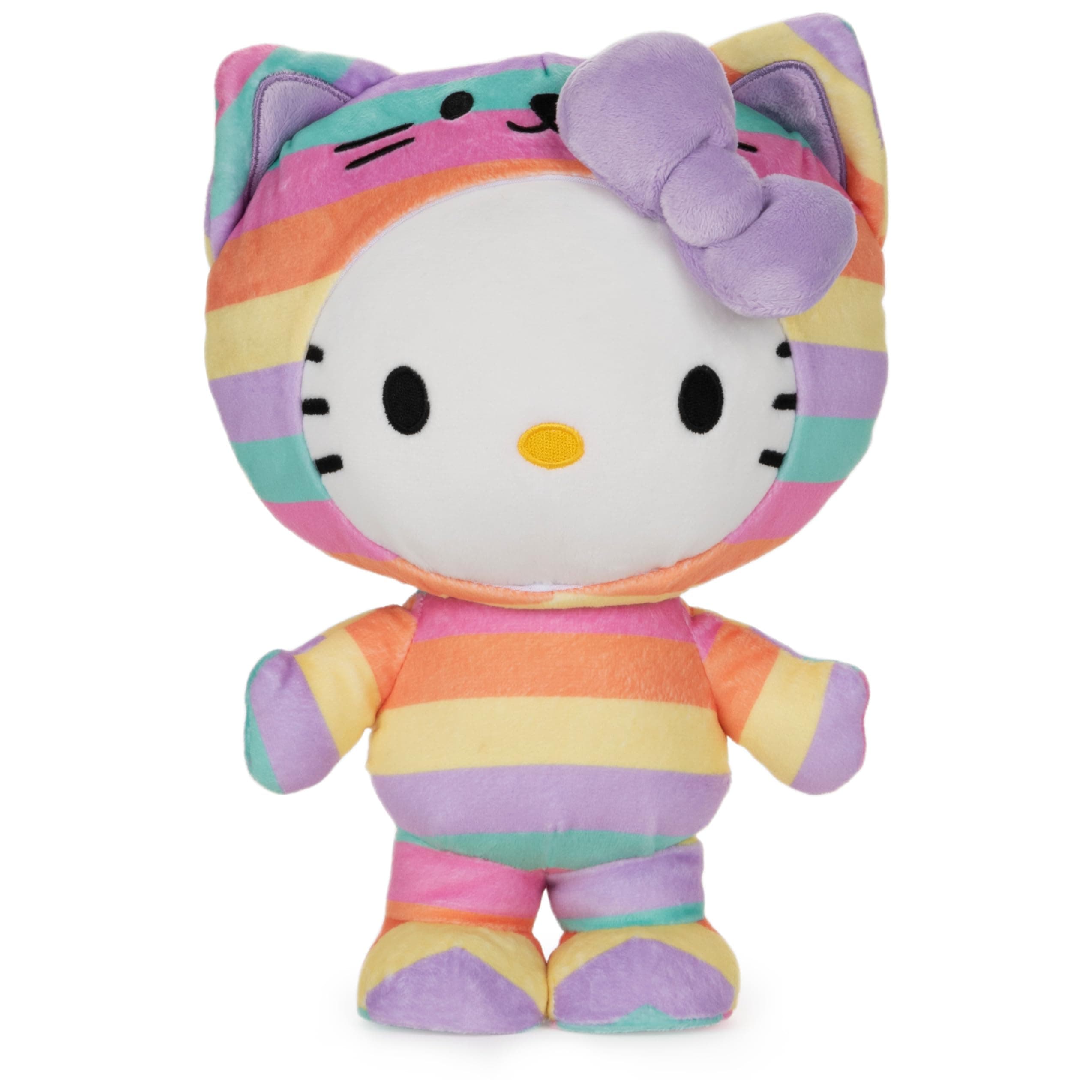 GUND Sanrio Hello Kitty Rainbow Outfit Plush Stuffed Animal, 9.5"