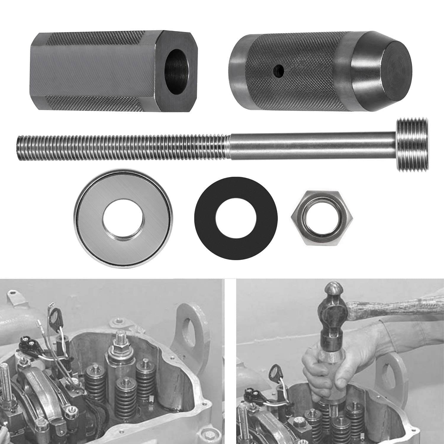 9U-6891 Injector Sleeve Cup Remover & Installer Set for CAT Caterpillar 3406E C10 C12 C15 C16 C18