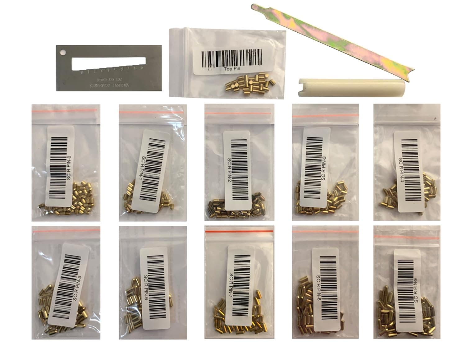 SC1 / SC4 Schlage Compatible Keyway Re-Key Kit Bottom Pins #0 to #9 with 50 of Each pin and More SC Rekeying Set