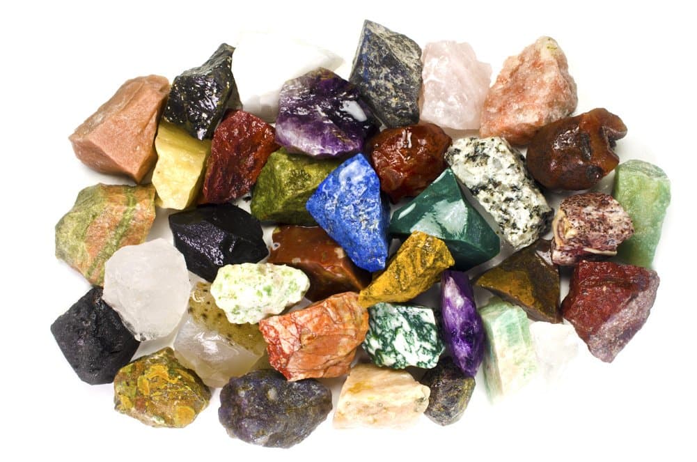 6 Pounds of Bulk Rough India Stone Mix - Over 25 Stone Types - Large 1" Natural Raw Stones & Fountain Rocks for Cabbing, Tumbling, Lapidary & Polishing and Reiki Healing