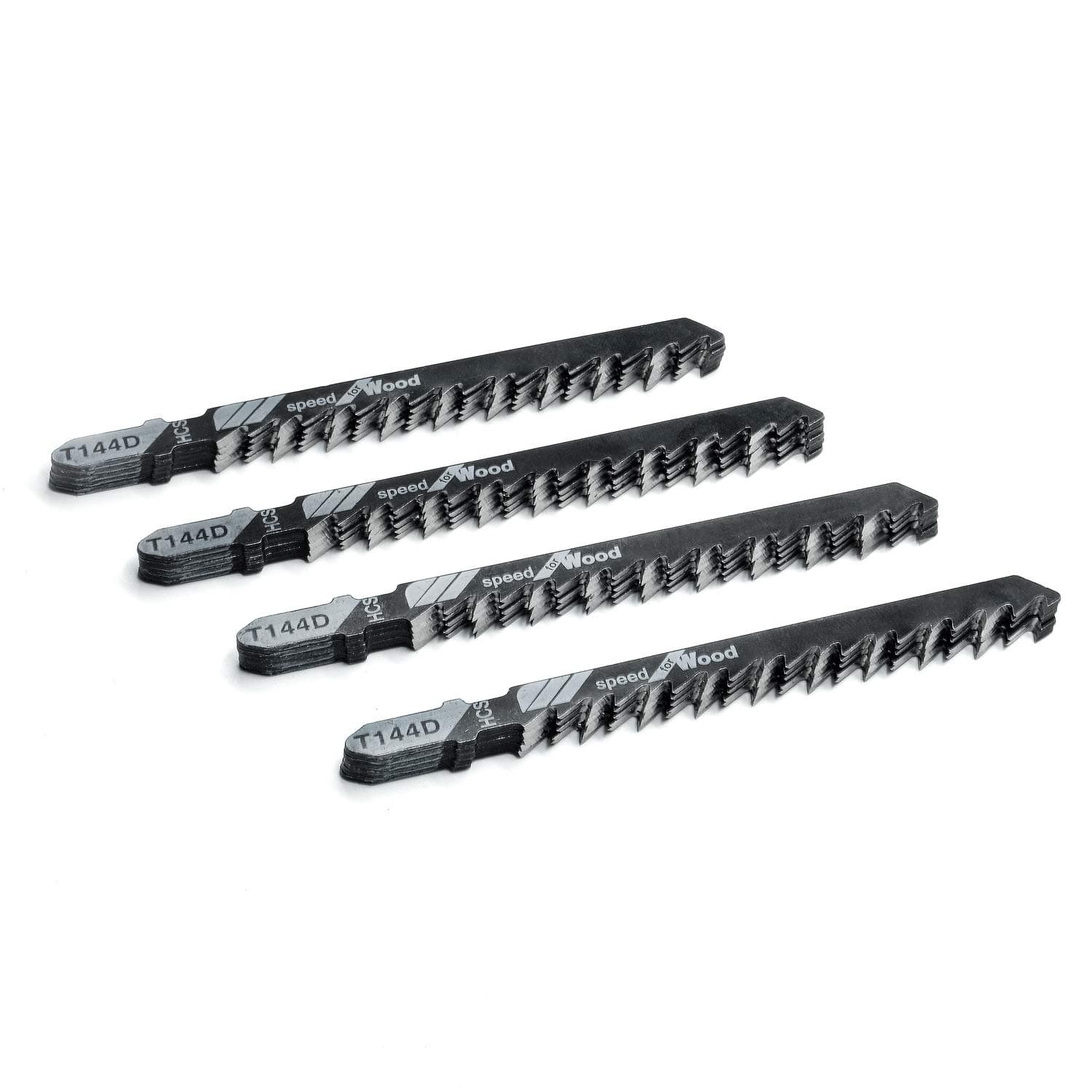20-Piece T144D 4 Inch 6 TPI Assorted T-Shank Jig Saw Blades Set for Speed Cutting Wood