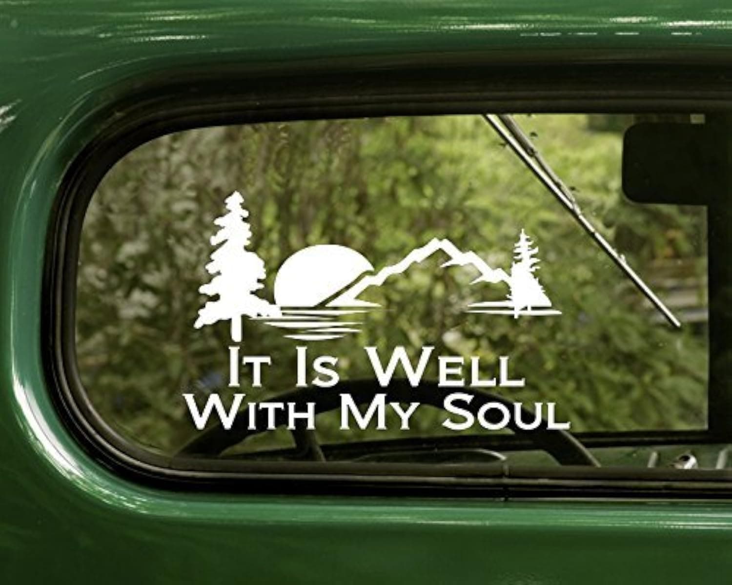 YttBuy-it is Well with My Soul Decal Stickers White for Window Car Truck Laptop Bumper Sticker