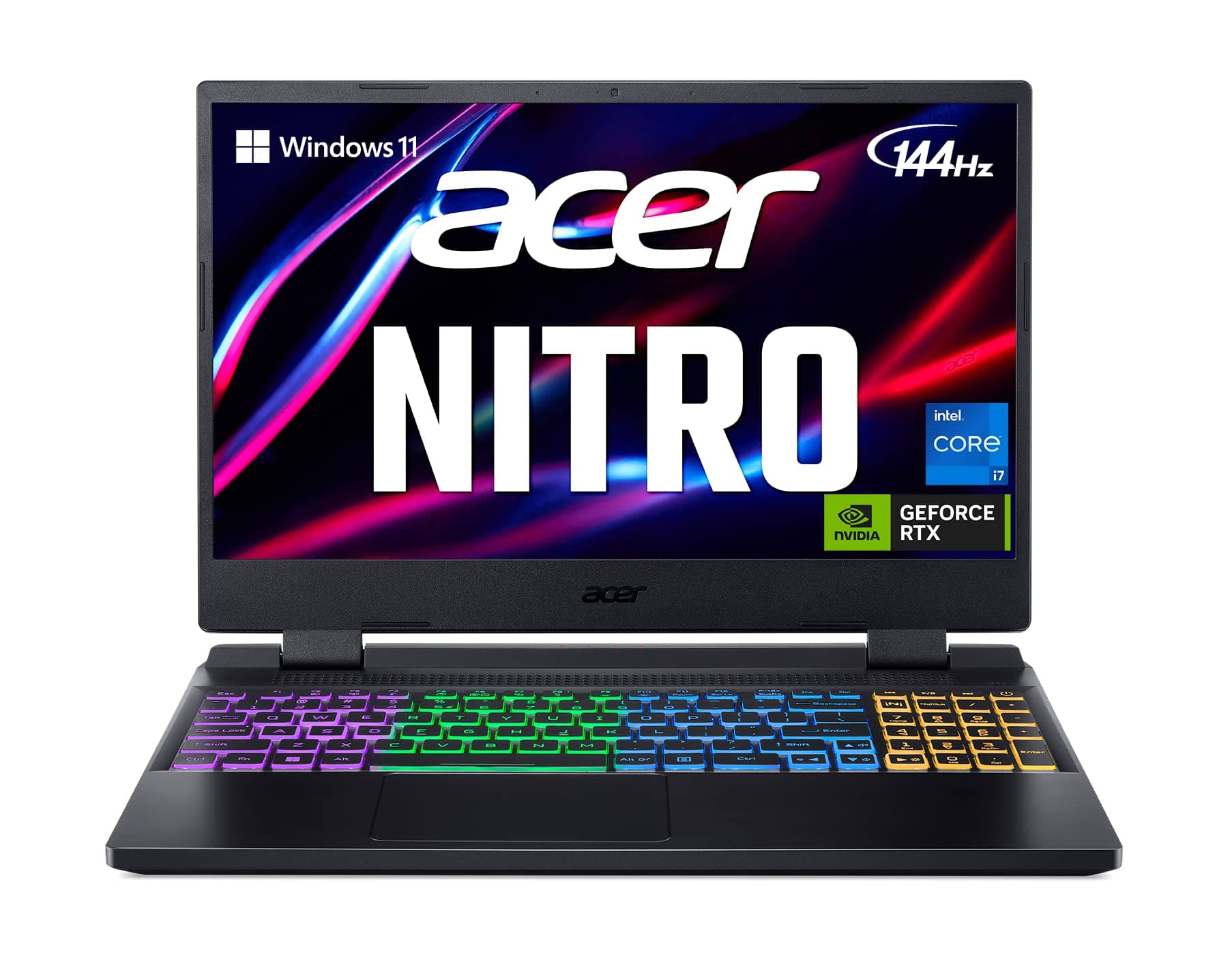 Nitro 5 Gaming Laptop | Intel 12th Gen i7-12650H | NVIDIA GeForce RTX 4060 Laptop GPU | 15.6” FHD 144Hz IPS Display | 16GB DDR5 | 1TB Gen 4 SSD | Killer Wi-Fi 6 | RGB Backlit KB | AN515-58-781P