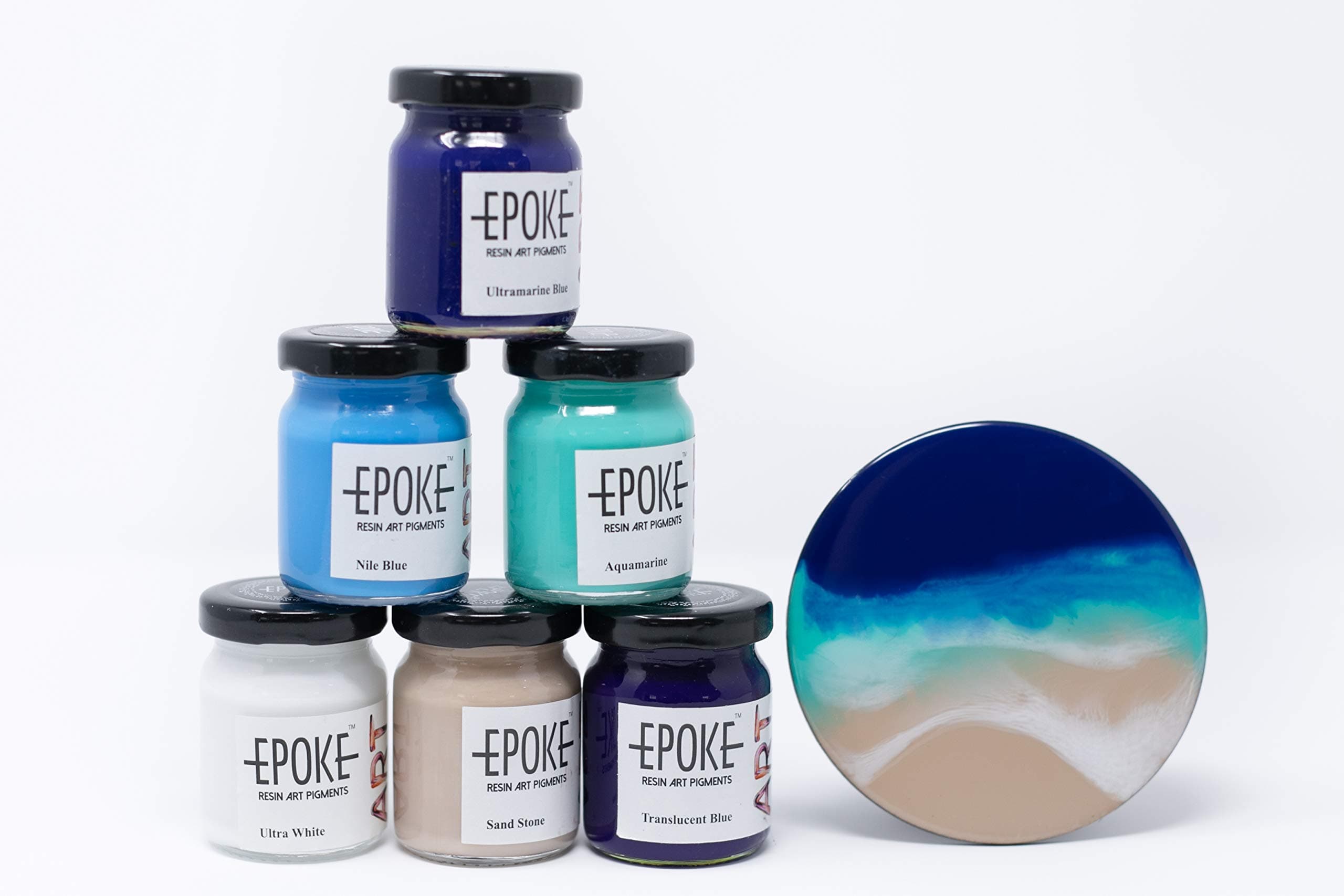 Epoxy Resin Art Pigments Ocean Effect Kit - (Combo of 6)