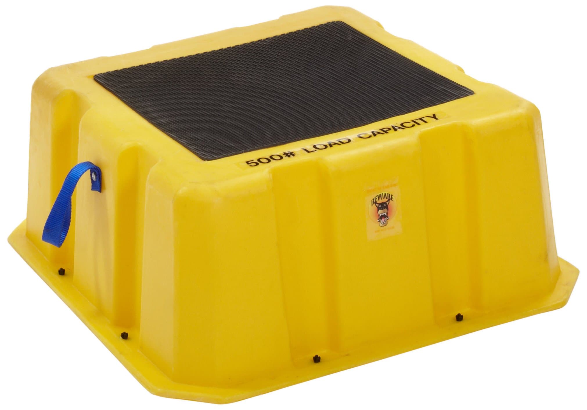 Dixie Poly NST-1 Nestable Step Stool, 500 lbs Capacity, 24" Width x 10" Height x 24" Depth