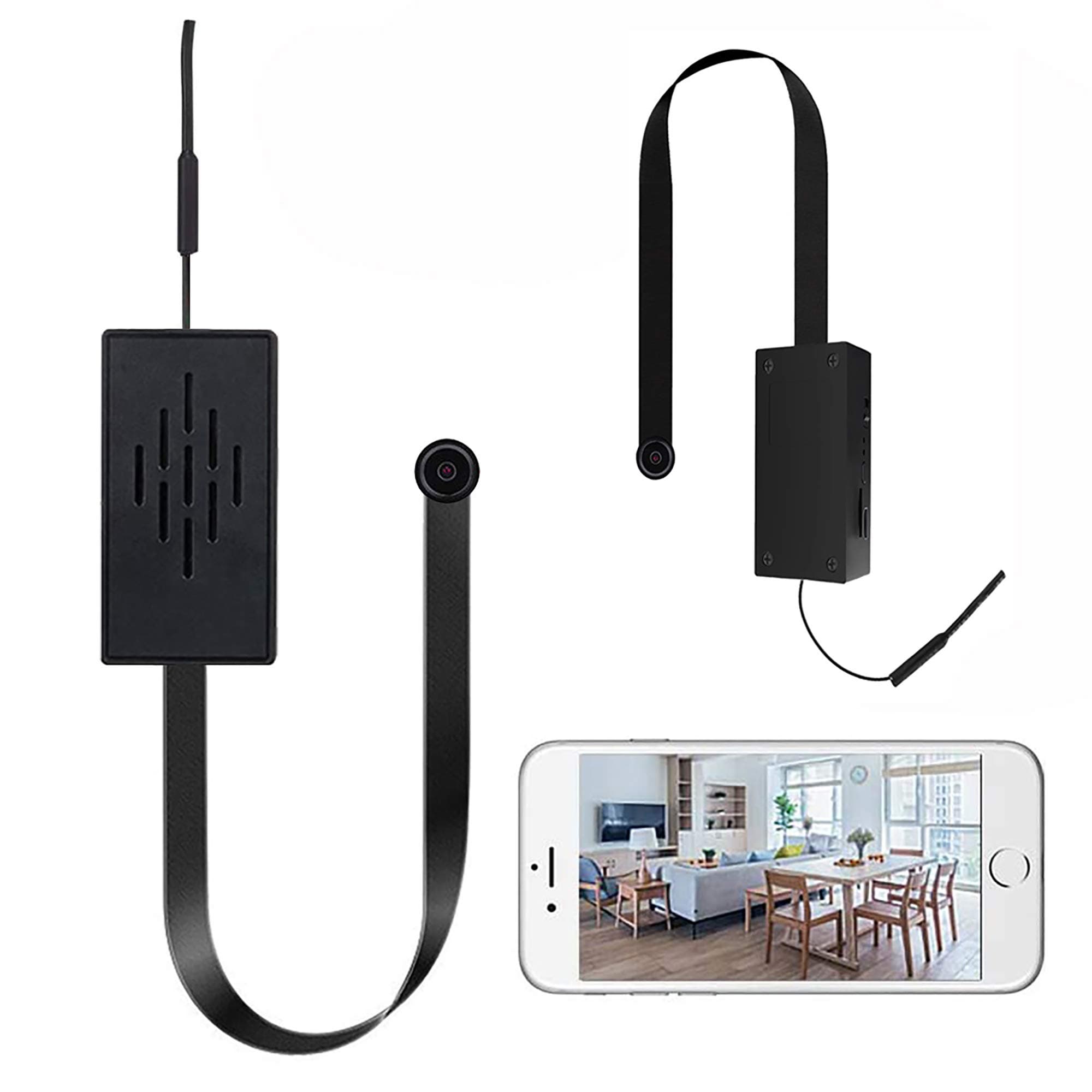 Spy WiFi Camera, 4K Small Mini HD Wireless Indoor Home Security Surveillance Tiny Nanny Cam with IOS Android APP Remote Access