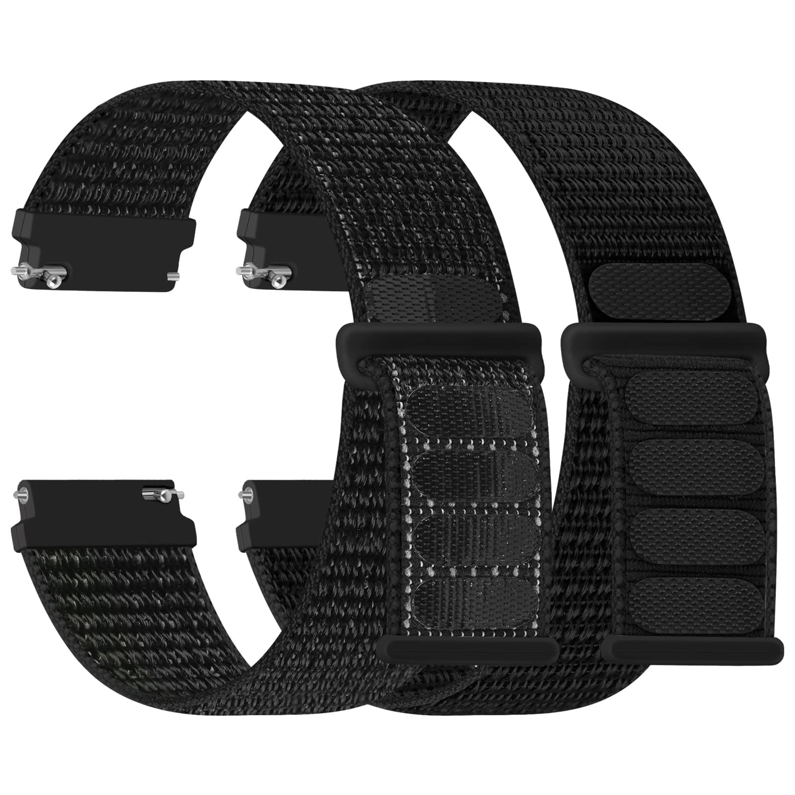 16mm 18mm 20mm 22mm Quick Release Nylon Band Compatible with Samsung Galaxy Watch 3 45mm/Galaxy Watch 46mm/Gear S3 Frontier/Classic/Garmin Venu 3/Venu 2/Vivoactive 4/Fossil Gen 6 44mm Bands