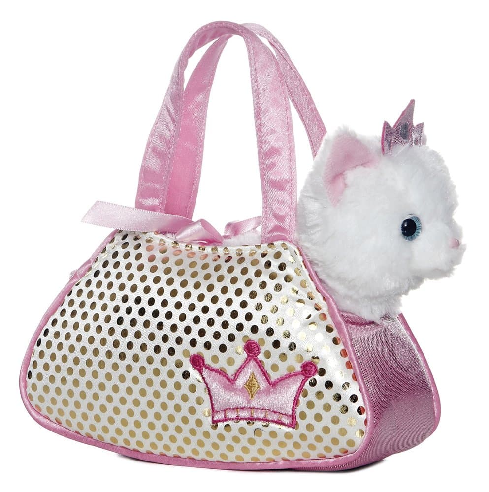 Aurora World Aurora - Pet Carrier - 7" Princess Kitty Pet Carrier, 32602, Multicolor