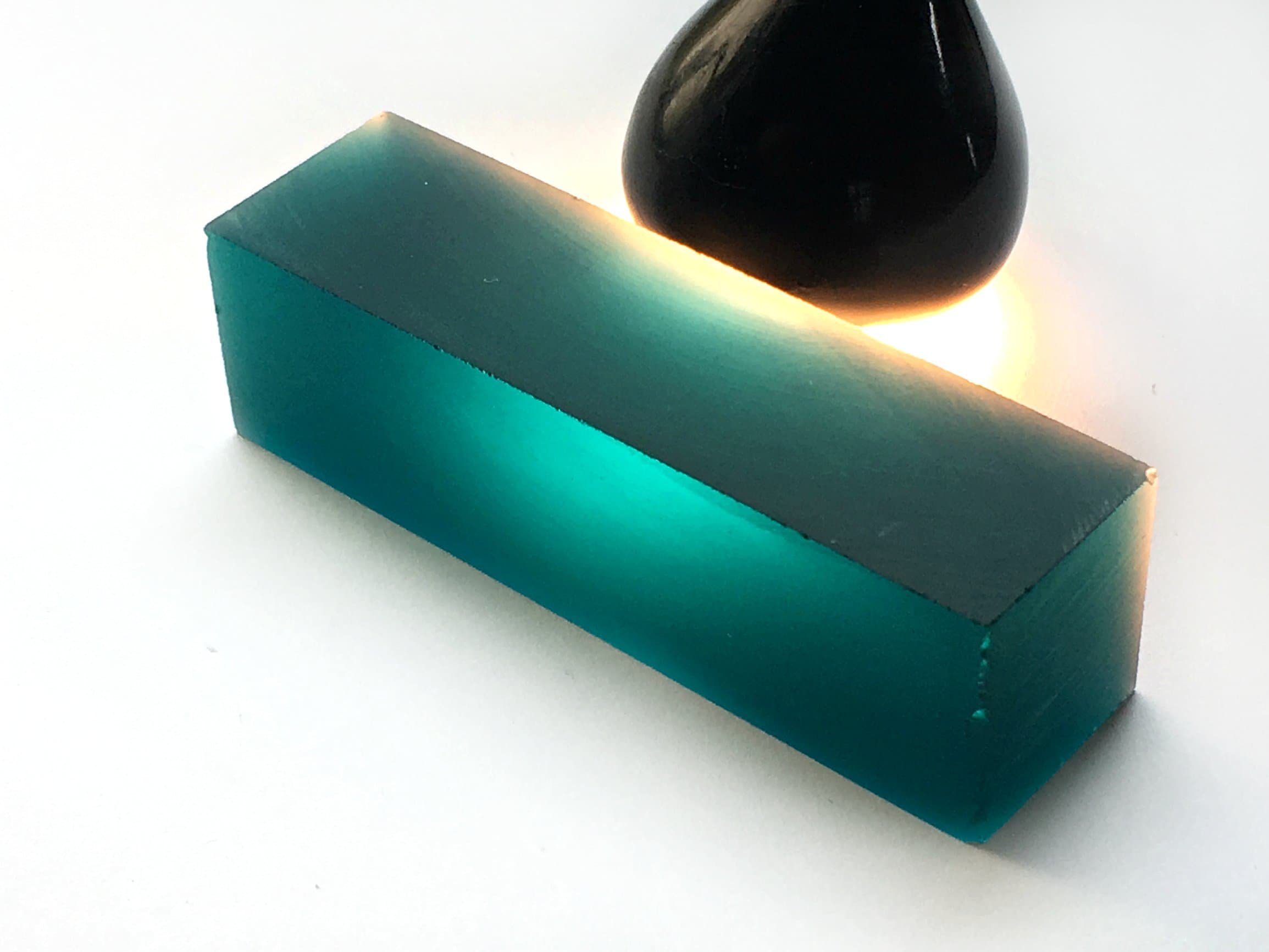 Tourmaline Paraiba Bluish-Green #110/2. 90 gr. SIAMITE Created Gemstone US@GEMS