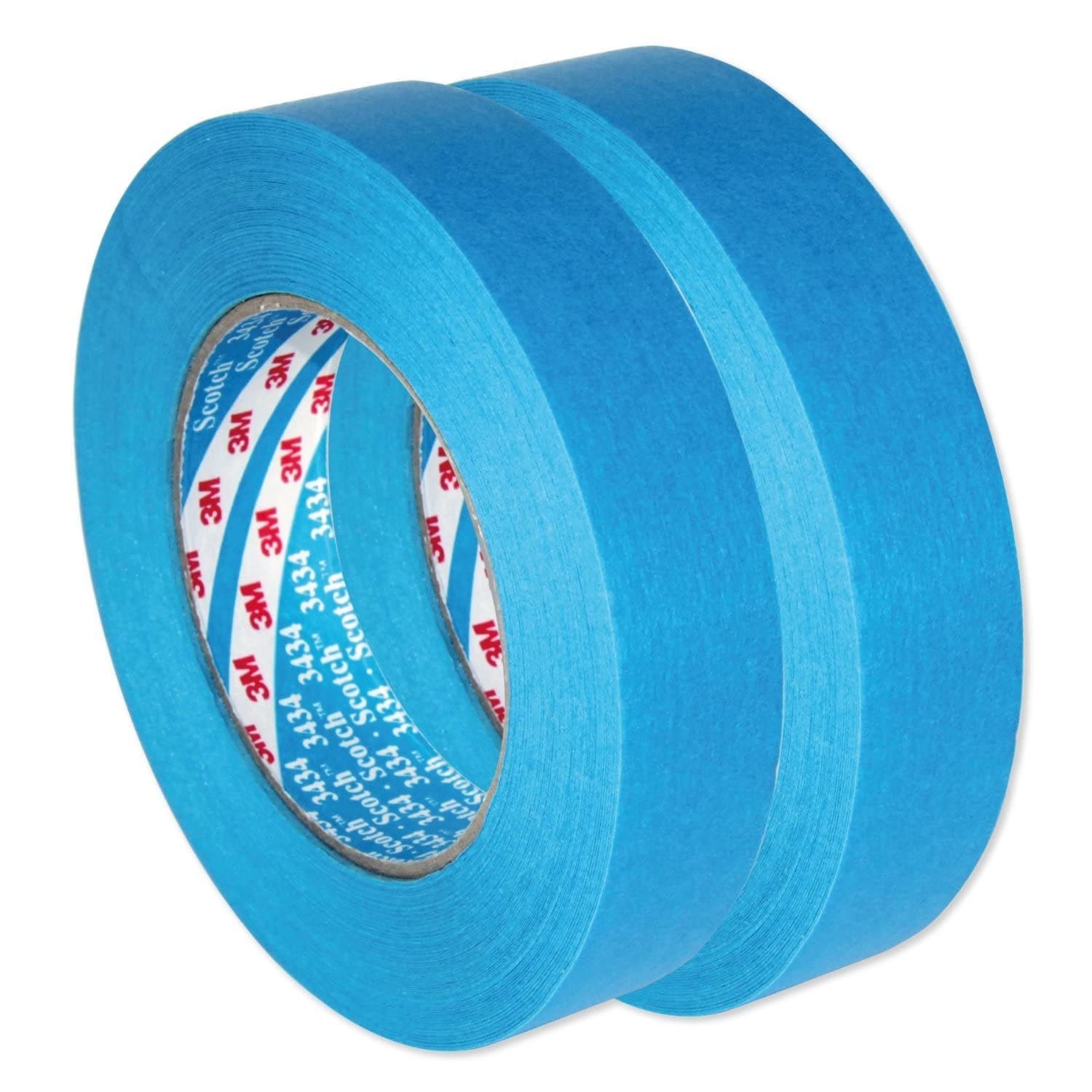 Dpm tapes3M 3434 Masking for Bodywork, Frames, Silicones, Model Making, 25 mm x 50 m, Blue (2 Rolls)