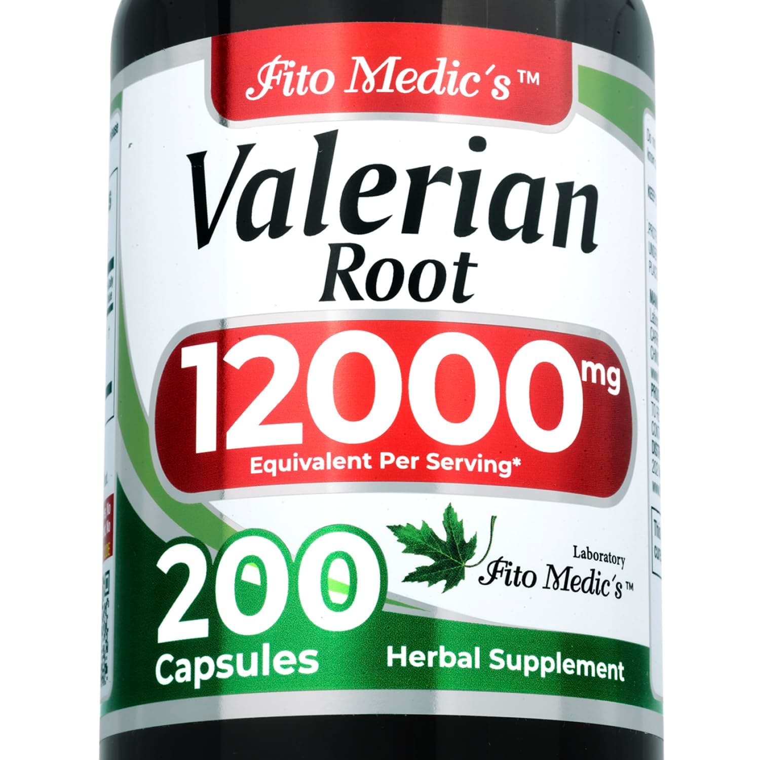 FITO MEDIC'S Lab | Valerian Root Capsules |200 Capsules | Valerian Root Extract | Concentrate Extract.