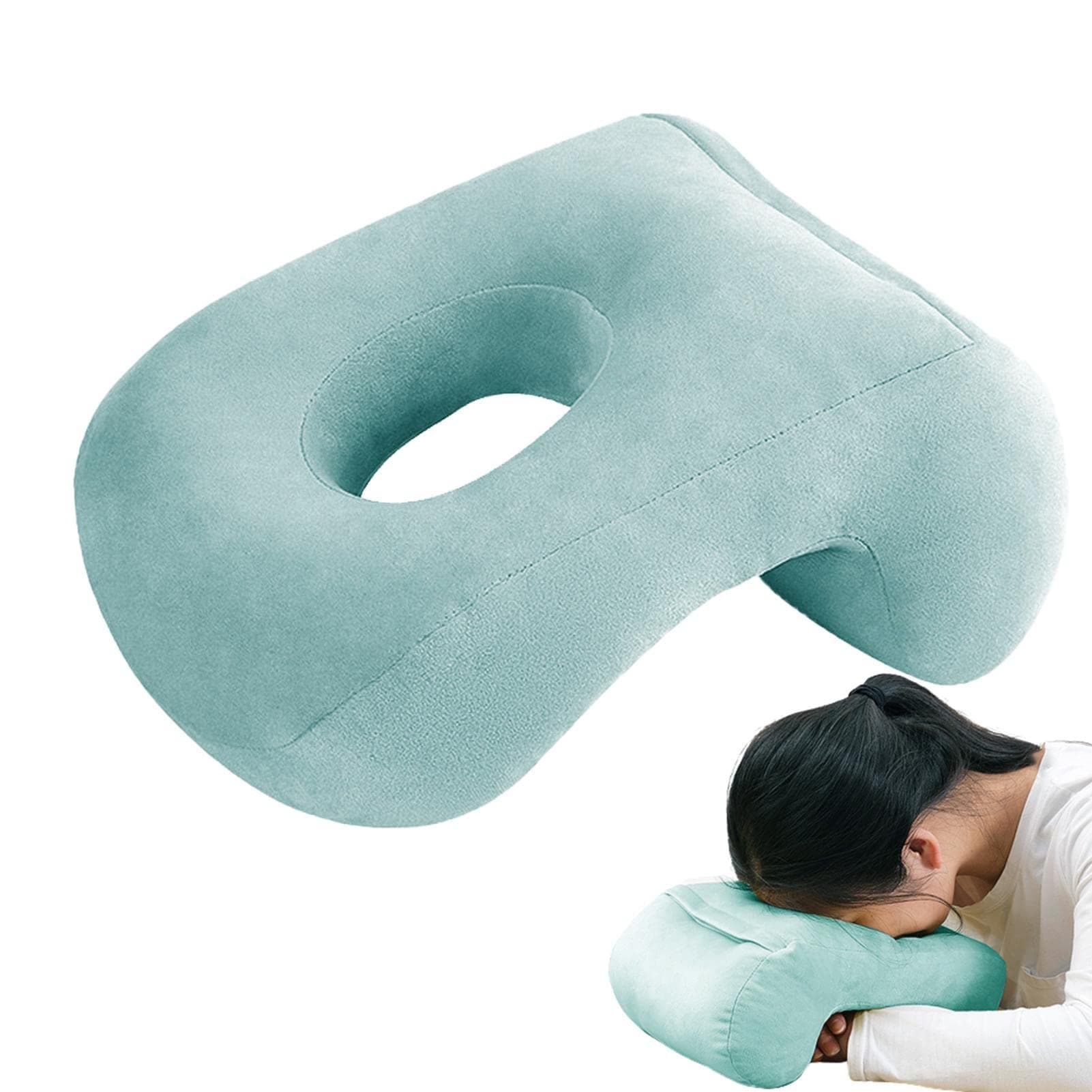 Massage Bed Headrest Face Down, Face Cushion Face Pillow Adjustable Massage Table Face Cradle Rest Cushion, Face Down Pillow, Comfortable Soft Desk Pillow For Napping
