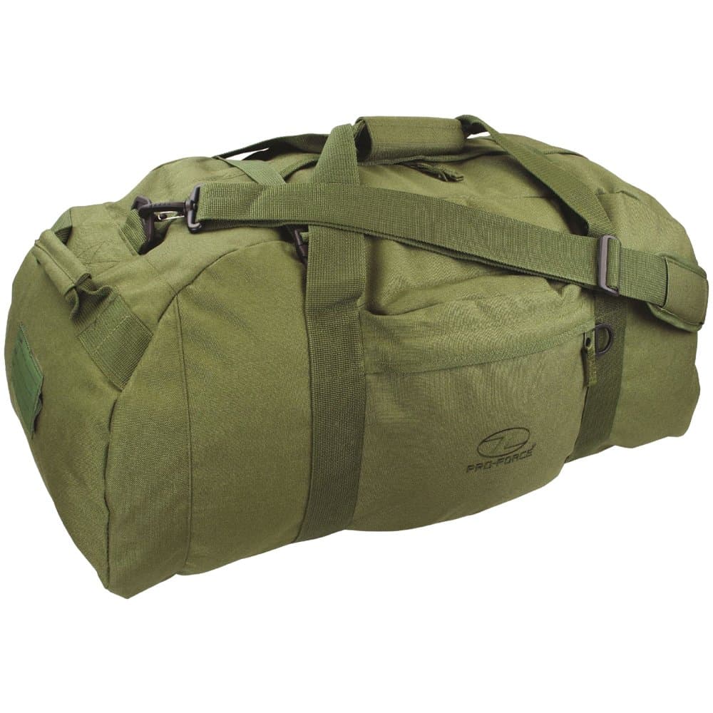 Highlander Army Combat Military Shoulder Travel Holdall Kit Equipment Bag Duffle Rucksack (100L (76 x 38 x 36 cm), Green)