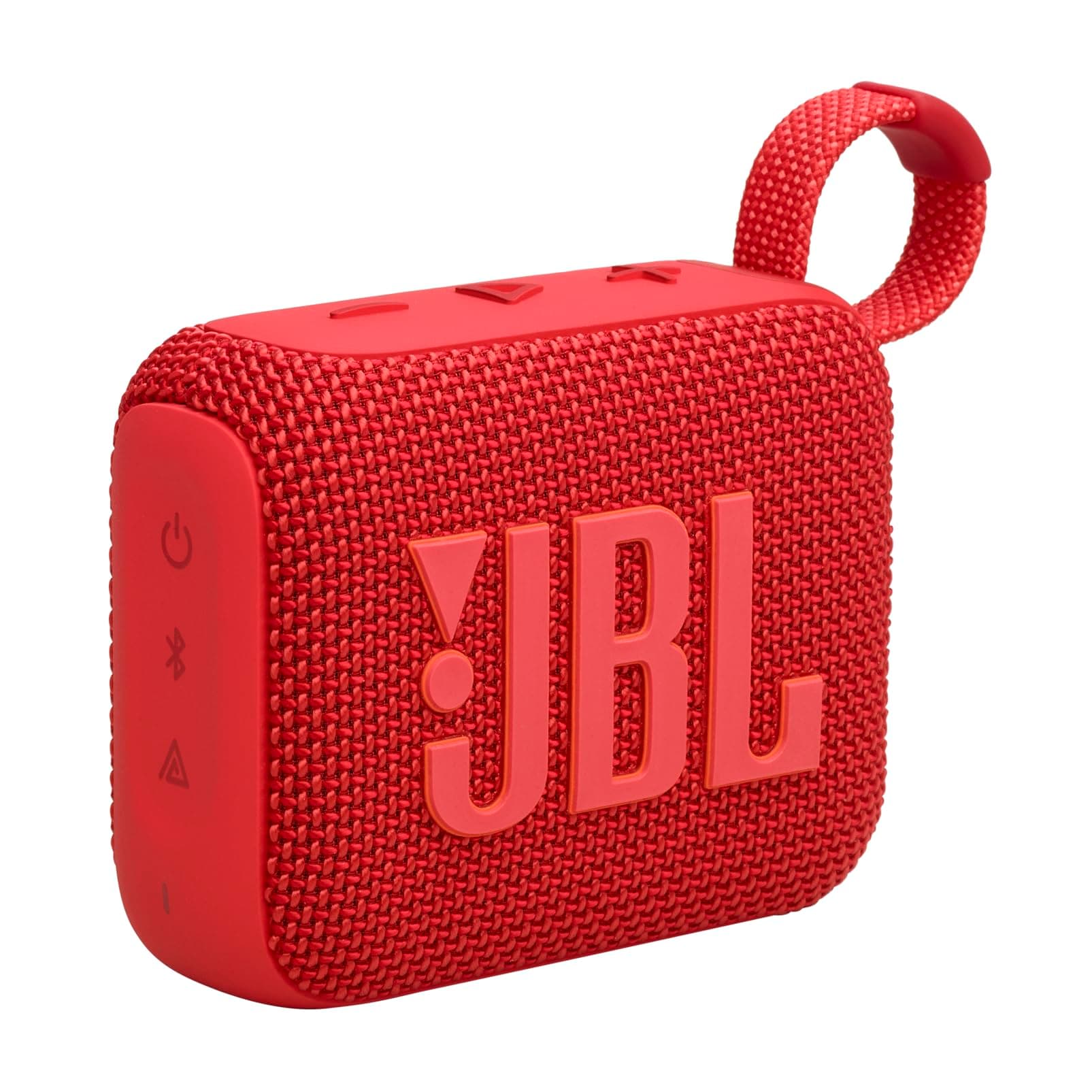 Go 4 - Ultra-Portable, Waterproof and Dustproof Bluetooth Speaker, Big JBL Pro Sound with Punchy bass, 7-Hour Built-in Battery, Made in Part with Recycled Materials (Red)