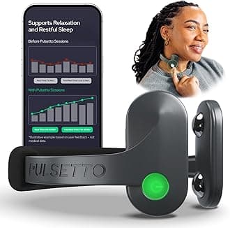 Vagus Nerve Stimulator for Better Sleep & Stress Relief - Patented Neuro Sleep Aid Device - Personalized Relaxation Wearable for Burnout, Recovery, Rejuvenation and Long-Term Wellness