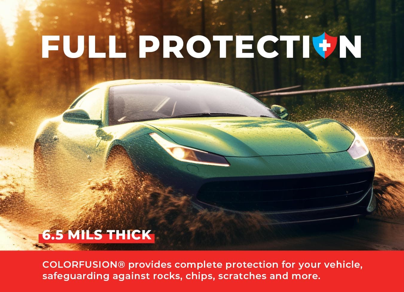 ColorFusion PPF by VViViD, Gloss Flip Thunder Green Dry Apply PPF Vinyl Car Wrap Roll 60ft x 5ft