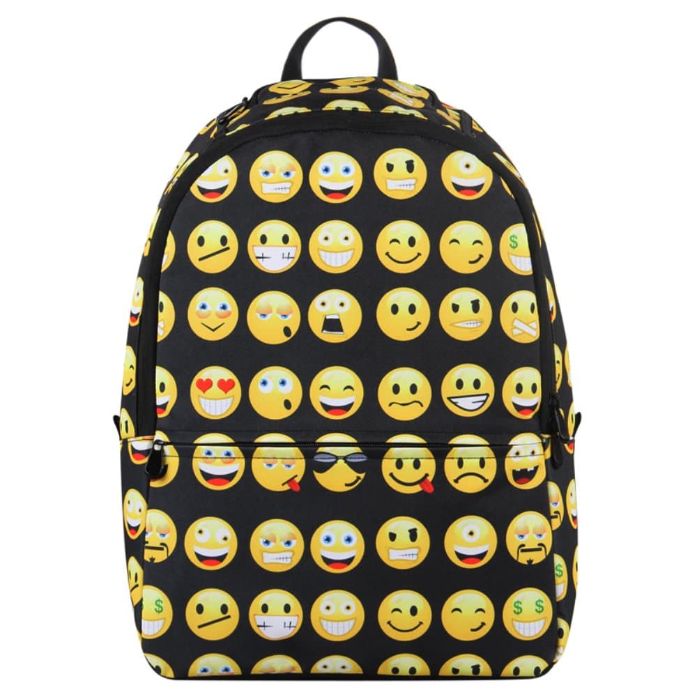 Hynes Eagle Printed Emoji Backpack Black