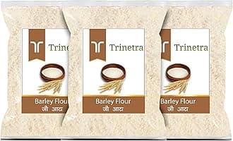 Trinetra Jau Atta (Barley Flour) | Fibre-Rich & Stone-Ground Millet Flour | 1Kg Each (Pack Of 3) 3000 g