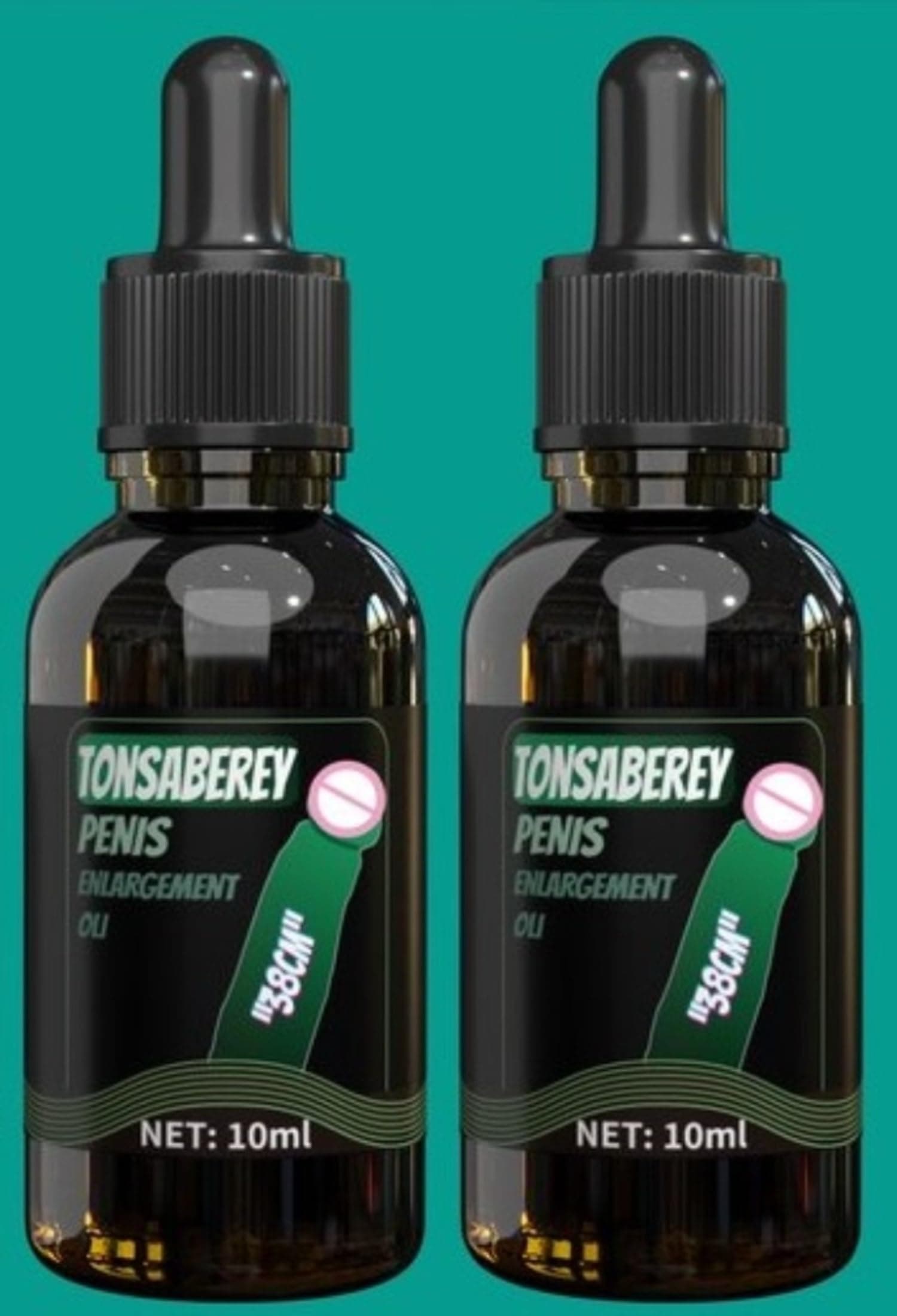 Enlargment Oil - Herbs and Safe Formula for Male Enlarger Oil, Increases Blood Flow, Girth and Length, Enlarge for Men with Small genitals by Tonisaberey Oil 10ml (Pack of 2)