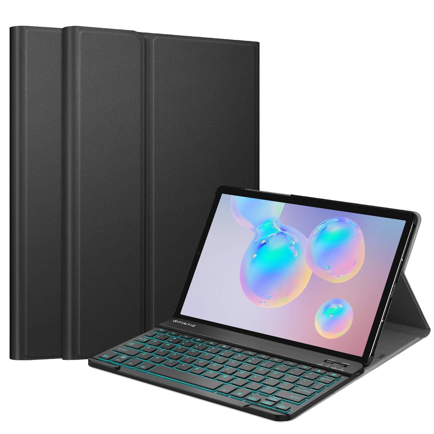 Fintie Keyboard Case for Samsung Galaxy Tab S6 10.5" 2019 (Model SM-T860/T865/T867), [Supports S Pen Wireless Charging] Slim Cover w/Detachable Wireless Bluetooth Keyboard, 7 Color Backlight, Black