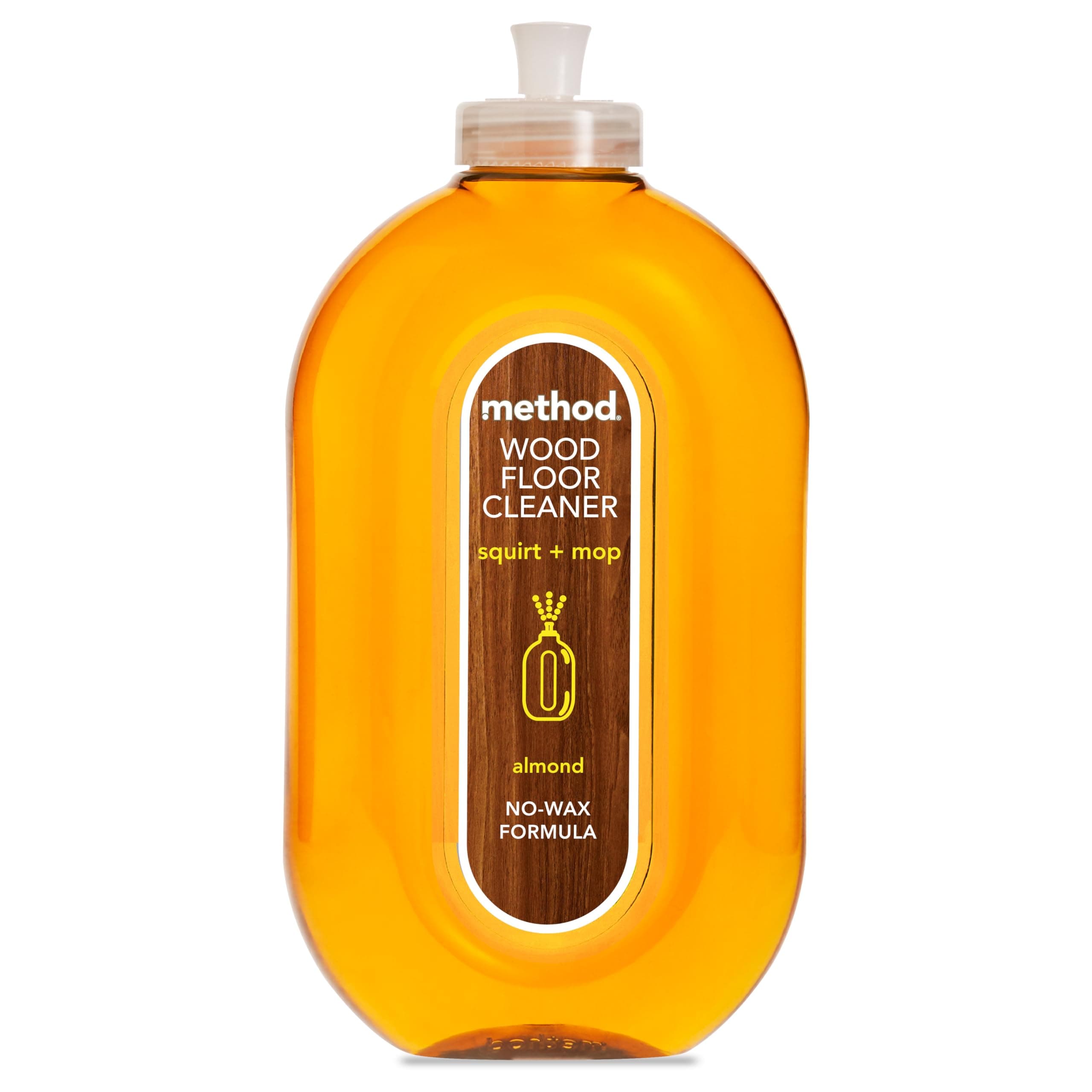 Method Wood Floor Cleaner, Moisturising Oil, Surface Spray, Gently Cleans and Shines, Almond Natural Scent, Pack of 1, 739 ml
